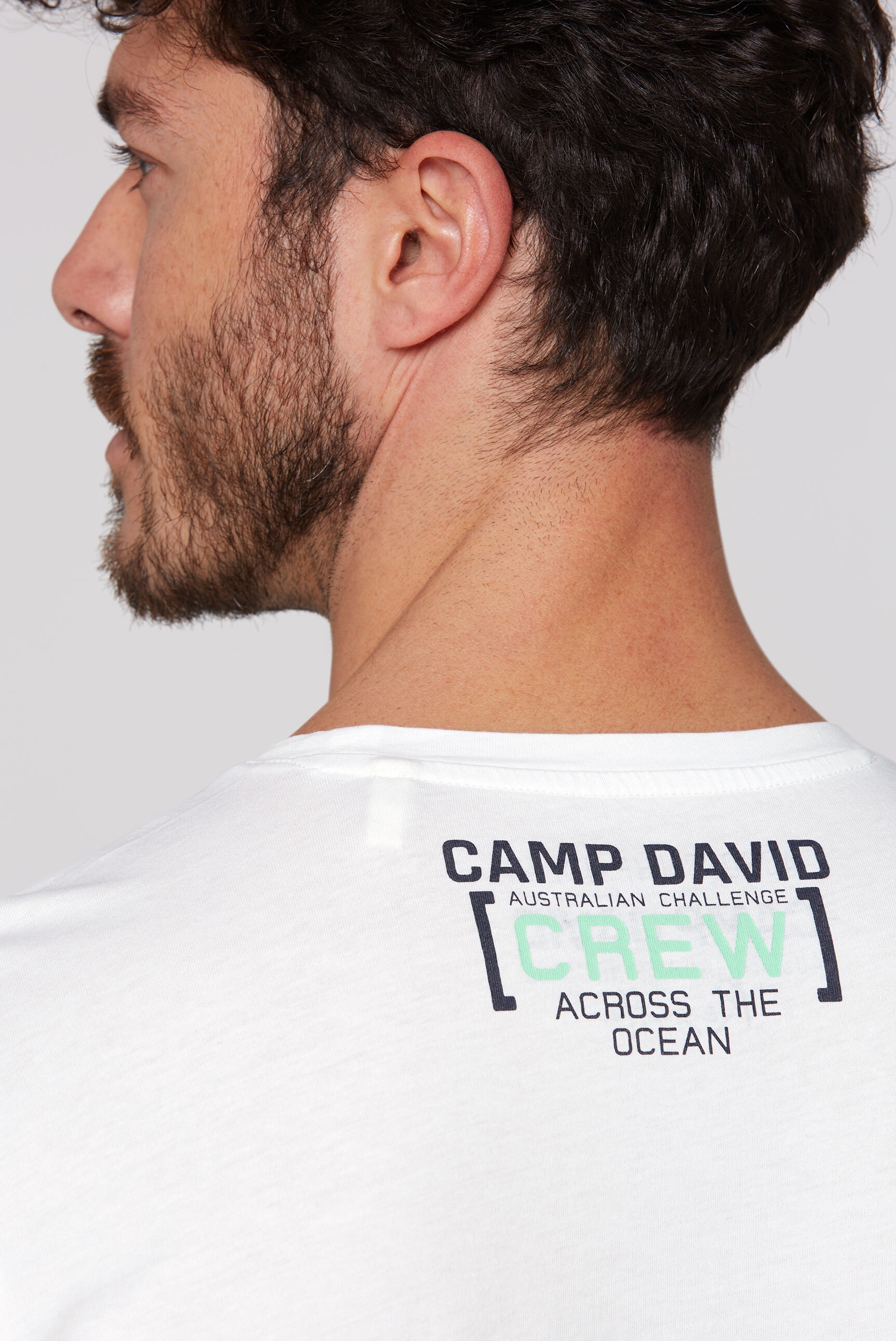 CAMP DAVID Rundhalsshirt, aus Baumwolle