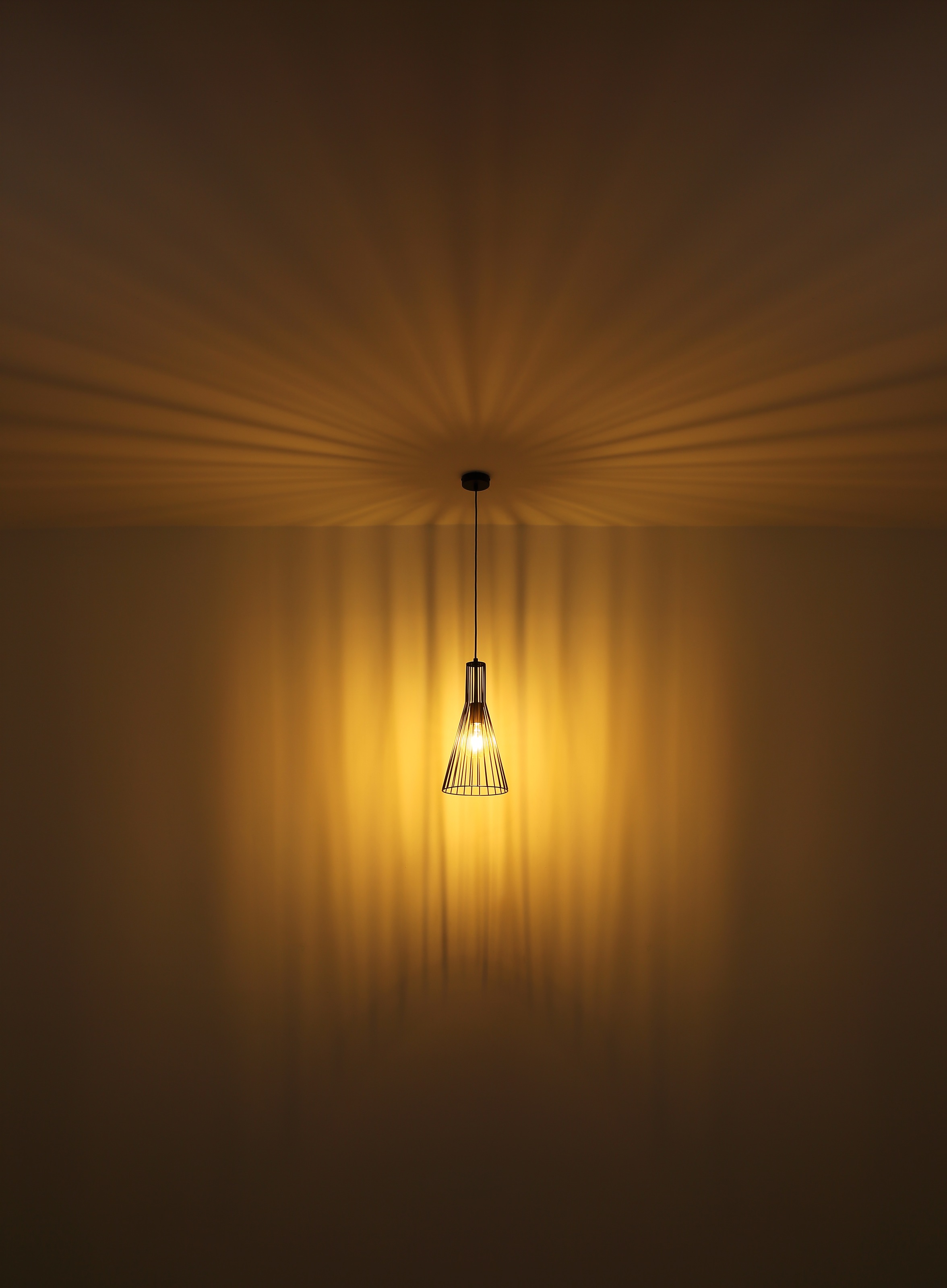 GLOBO LIGHTING Hängeleuchte »MILLI« E27 1 Stk. Hängelampe schwarz altmessing ø: 200mm Wohnzimmer Esszimmer