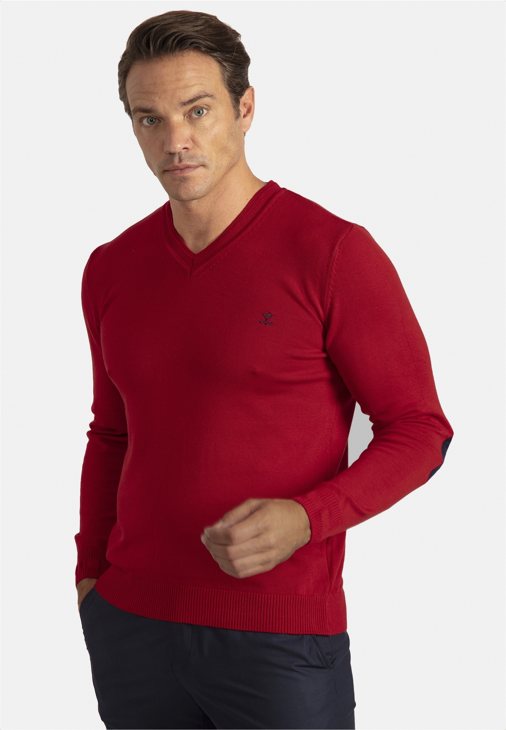 SIR RAYMOND TAILOR Strickpullover »Los Angeles«, (1 tlg.), mit klassischem V-Ausschnitt