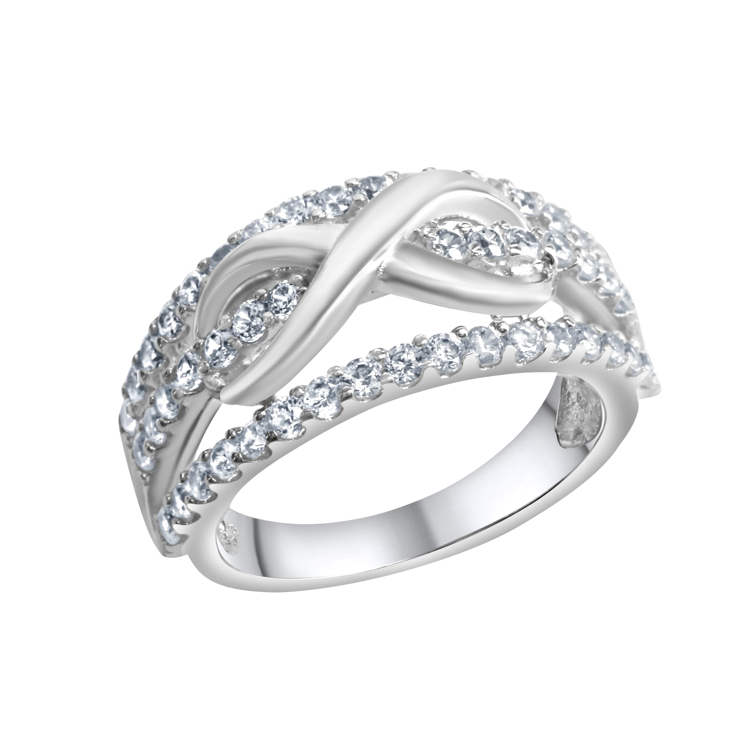 Zeeme Fingerring »Silber 925 rhodiniert mit Unendlichkeitssymbol«
