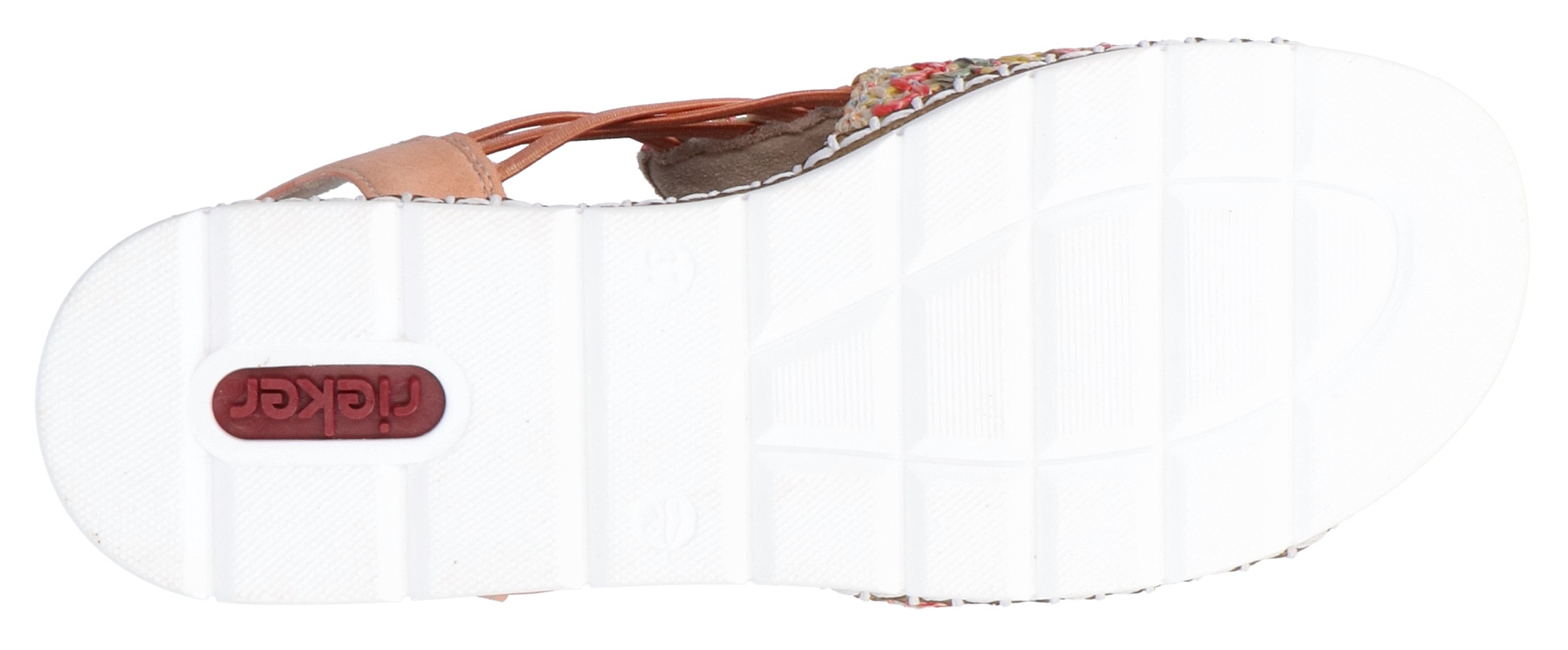 Thumbnail - Rieker Sandale Sommerschuh, Sandalette, Keilabsatz, in modischer Flechtoptik