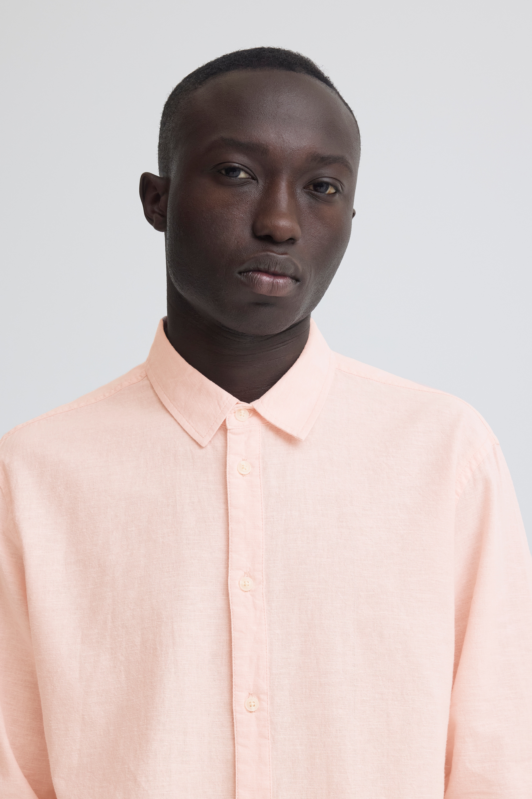 Blend Langarmhemd »BHABAN SHIRT PP NOOS« mit normalem Hemdkragen, Regular Fit, in Leinenoptik