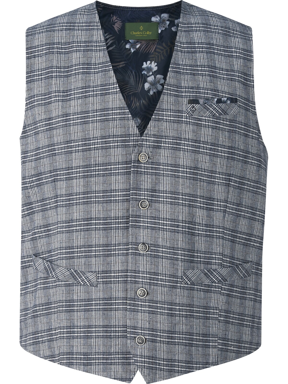 Charles Colby Funktionsweste "Weste DUKE NIVEN" 1 Stk. im modischen Glenche günstig online kaufen