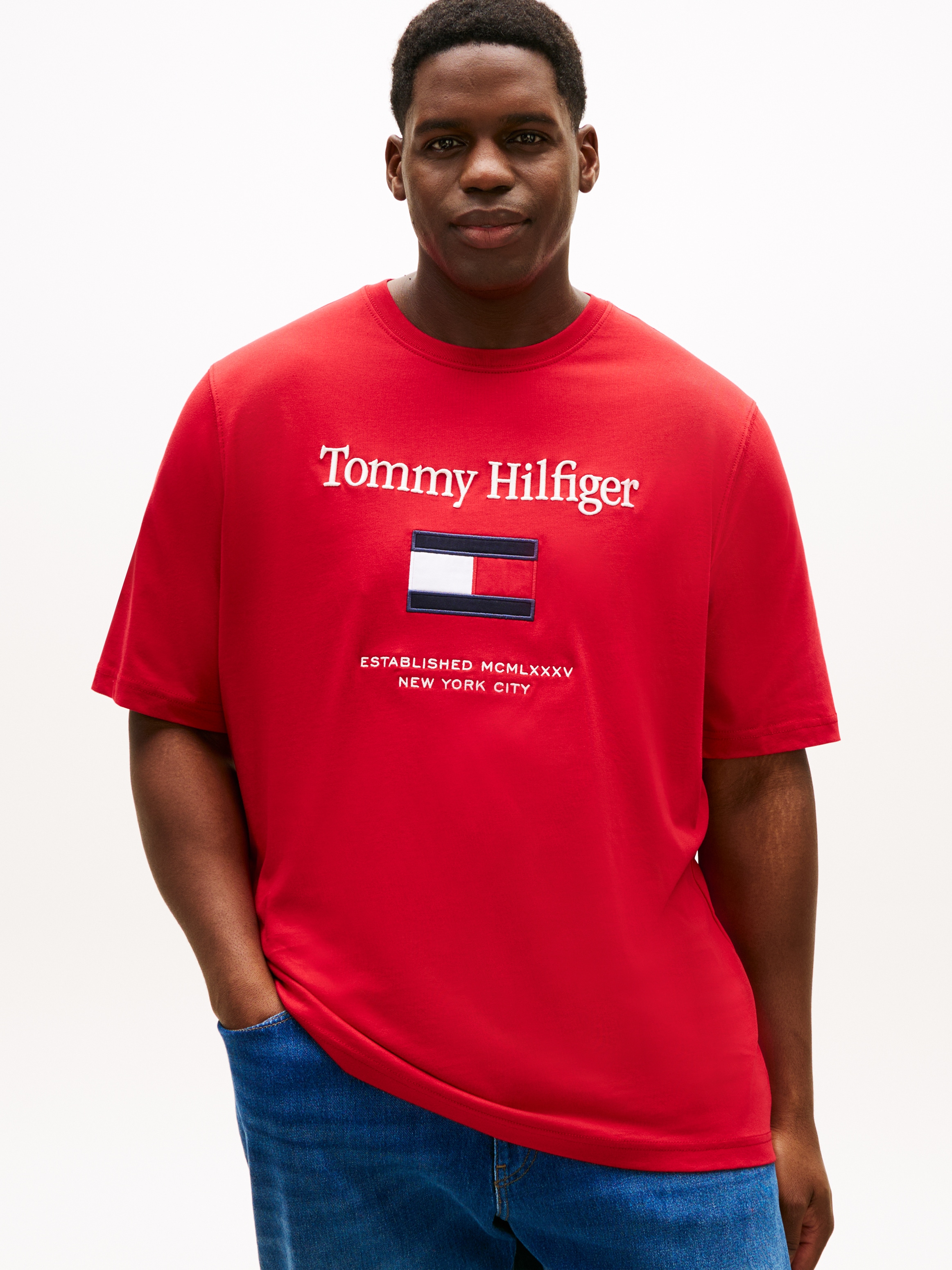 Tommy Hilfiger Big & Tall T-Shirt "BT-TOMMY EMBRO FLAG" günstig online kaufen