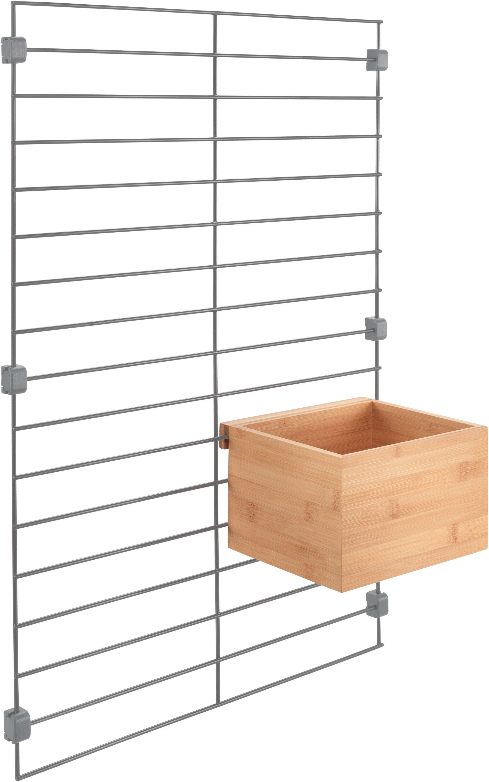 Metaltex Organizer "Mural line" Aufbewahrungsbox, Bambuss groß günstig online kaufen