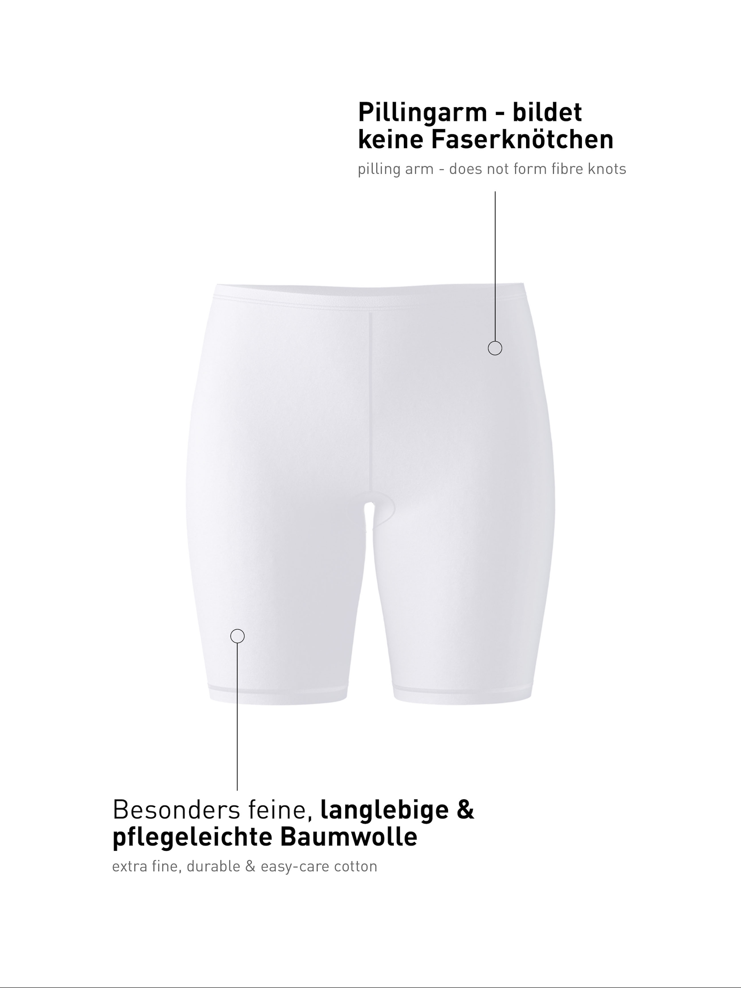 CALIDA Lange Unterhose »Natural Comfort«, Single Jersey Qualität, elastisch, langes Bein, weich, Baumwoll-Mix