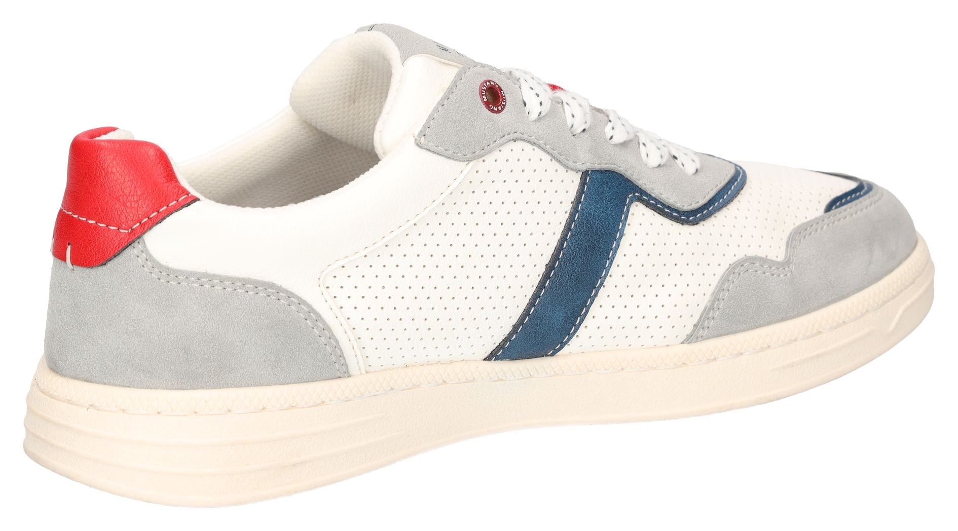 Mustang Shoes Sneaker, Retro Sneaker, Schnürschuh mit Kontrastbesätzen