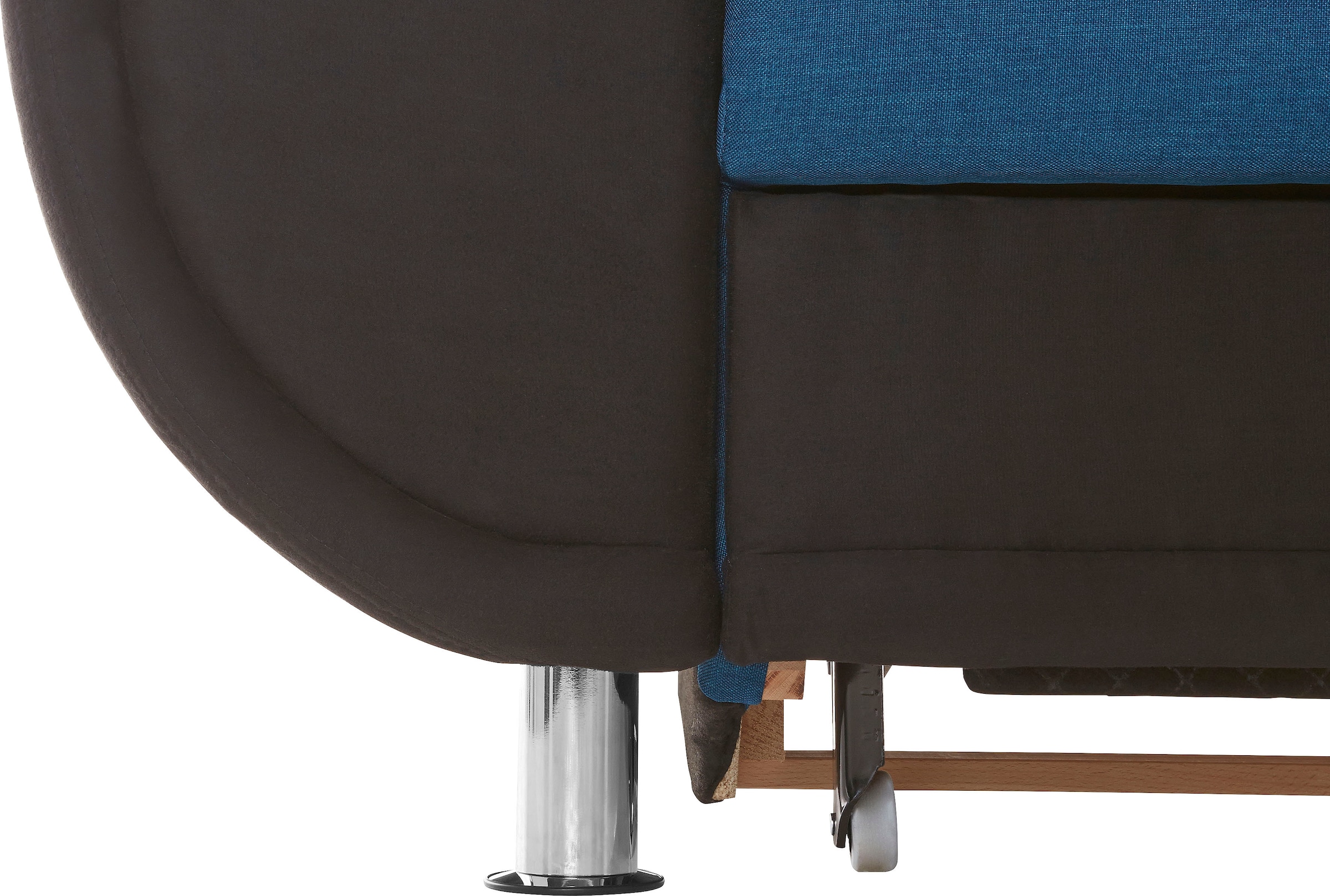 TRENDMANUFAKTUR Ecksofa »Rondo 3, zeitlos und modern, im Materialmix, L-Form«, wahlweise Federkern für hohen Sitzkomfort, wahlweise Bettfunktion