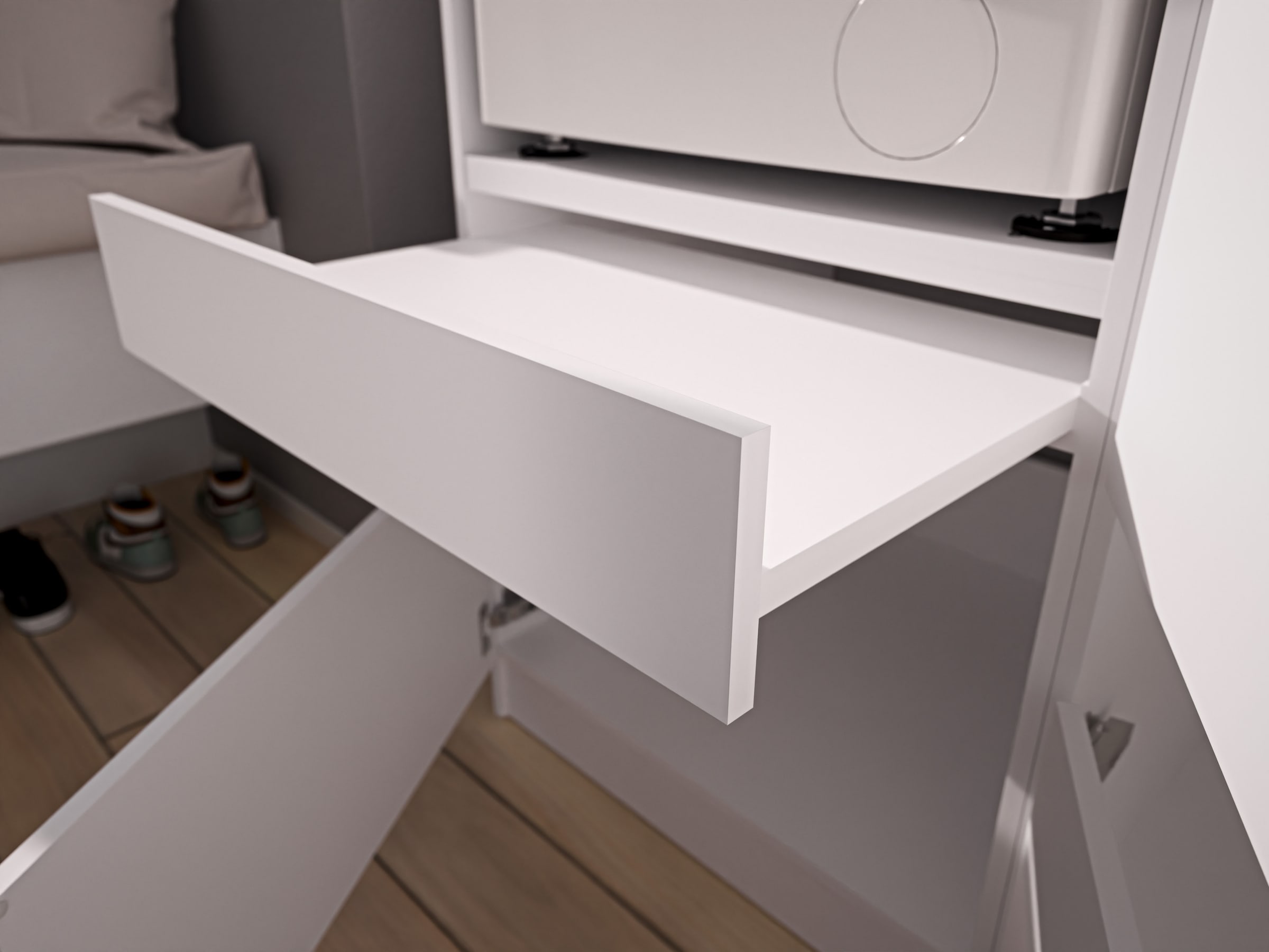 BASIC by Balculina Mehrzweckschrank-Set »Washhome B/T/H 118x68x200 cm« 2 Stk. tlg.