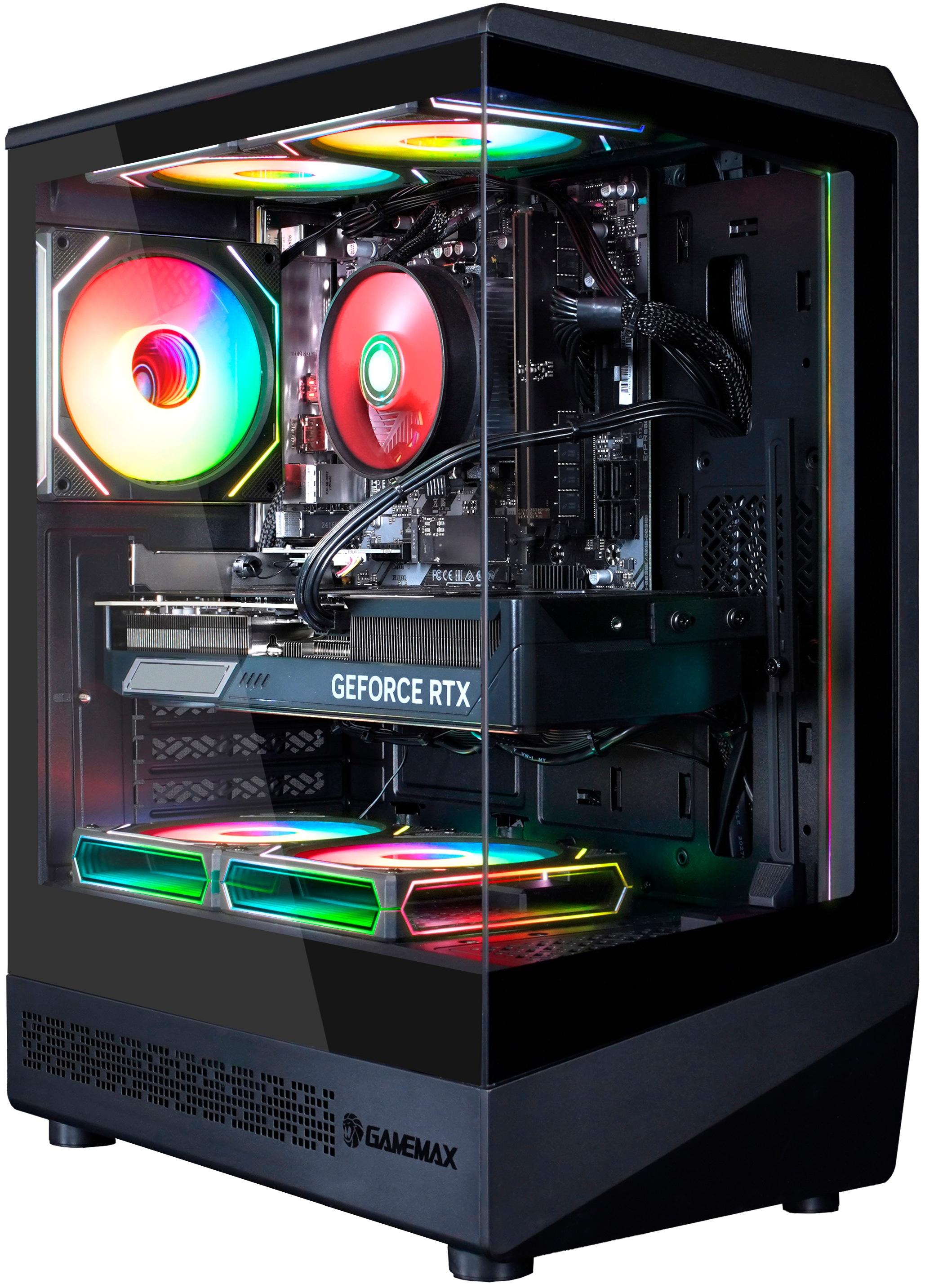 GAMEMAX Gaming-PC-Komplettsystem »VISTA COC AB 2905« 27 ″ AMD Ryzen 7 GeForce RTX 5060 Ti 32 GB RAM 1.000 GB SSD