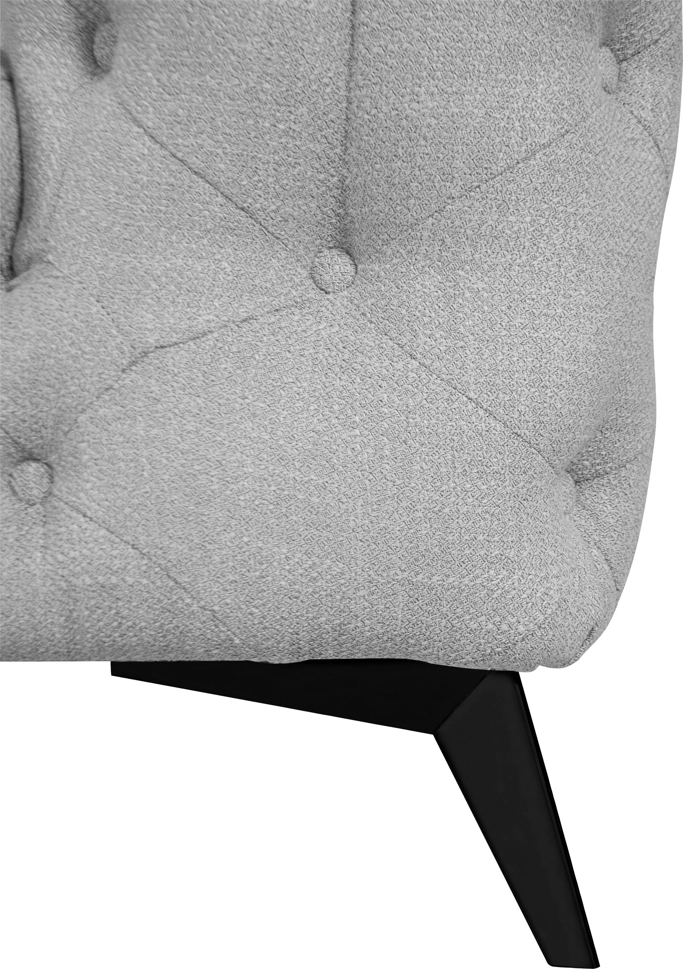 Leonique Chesterfield-Sofa »Glynis«, aufwändige Knopfheftung, moderne Chesterfield Optik, Fußfarbe wählbar