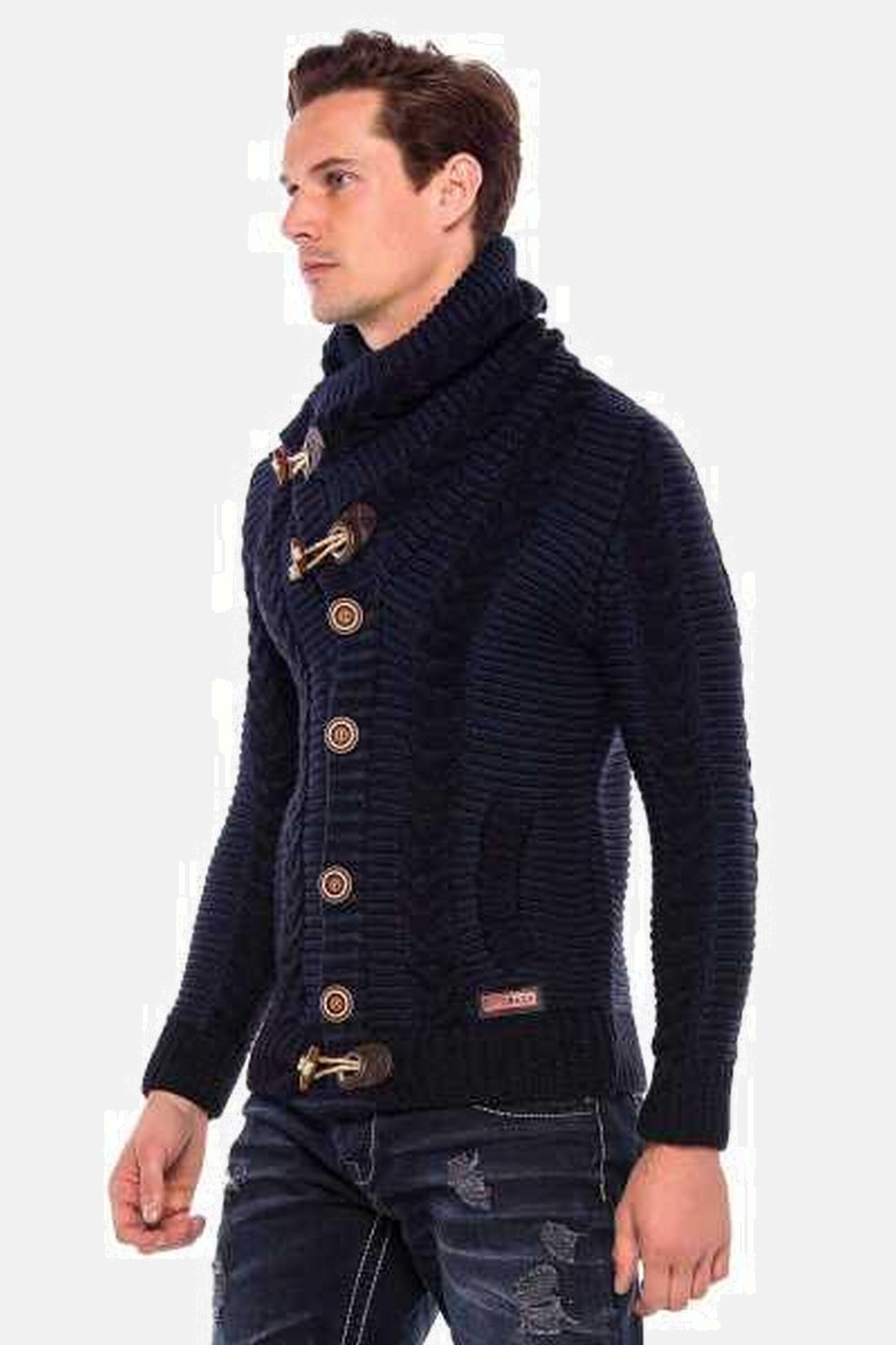 Cipo & Baxx Cardigan "Strickjacke", 1 Stk. mit Knopfleiste, CP215 günstig online kaufen