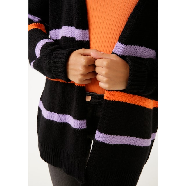 Aniston CASUAL Strickjacke, mit farbenfrohen Streifen - NEUE KOLLEKTION für  bestellen | BAUR