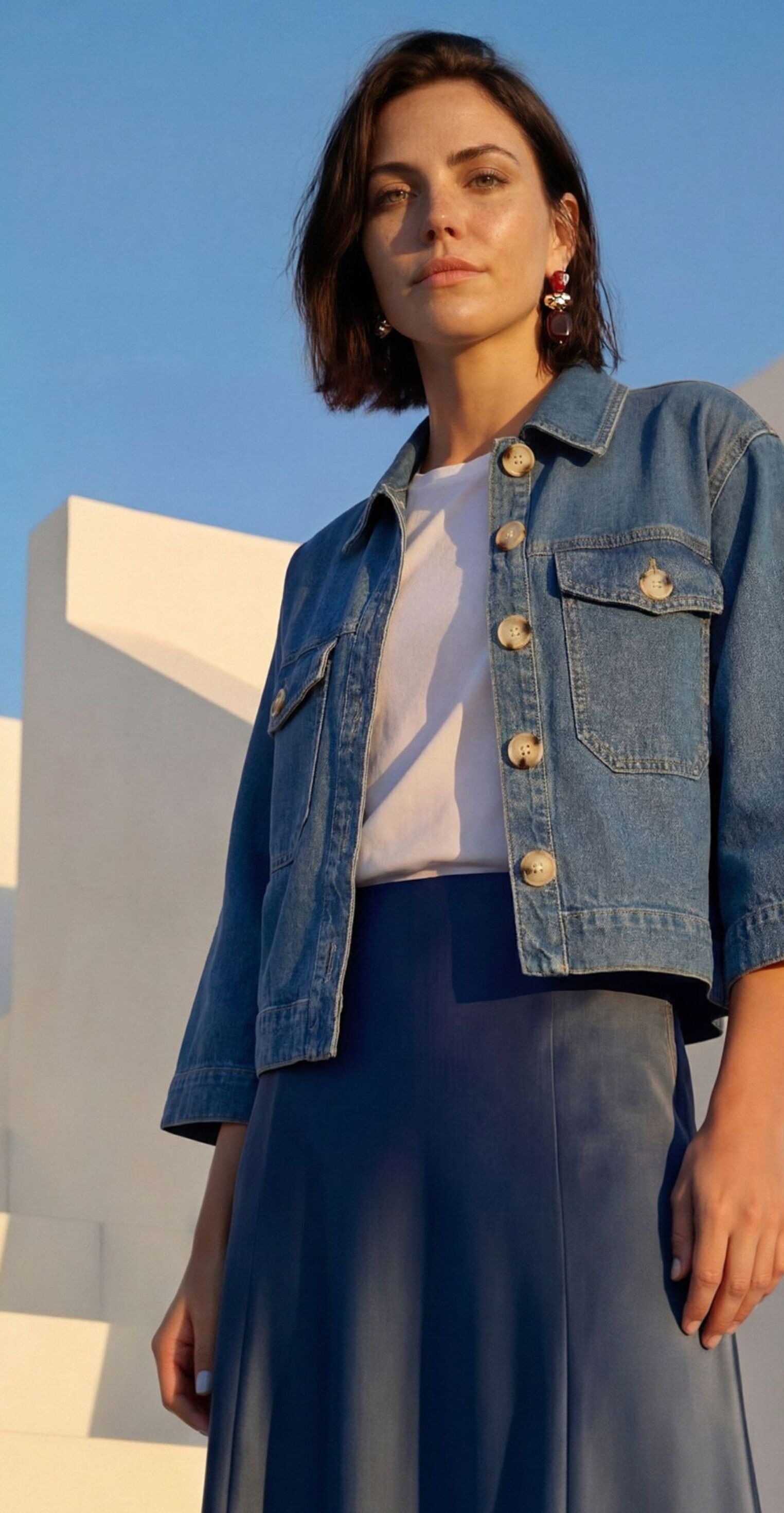Zero Jackenblazer »Damen im Jeans-Look« Material.