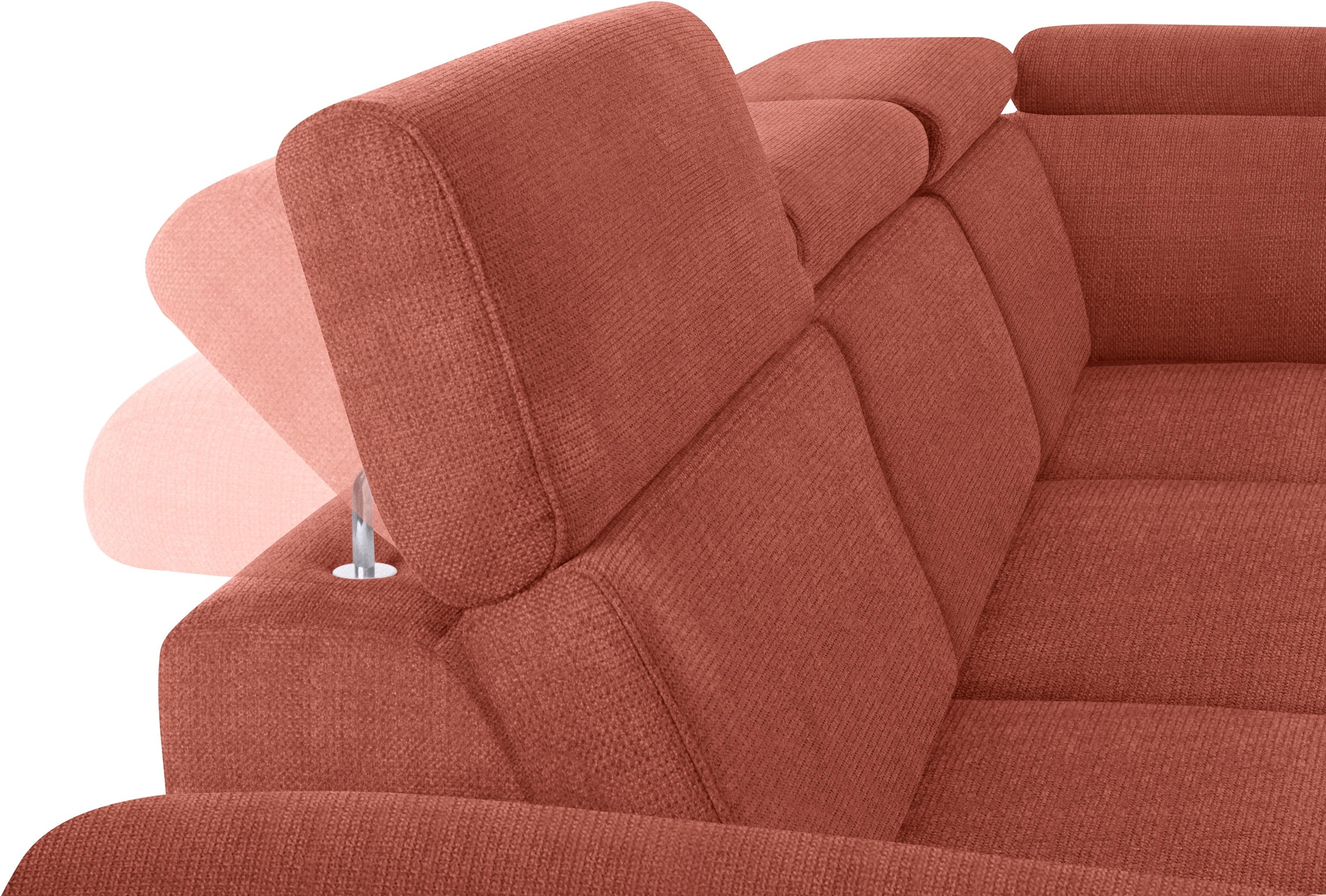 sit&more Ecksofa, inklusive Kopfteilverstellung, wahlweise mit Bettfunktion und Bettkasten
