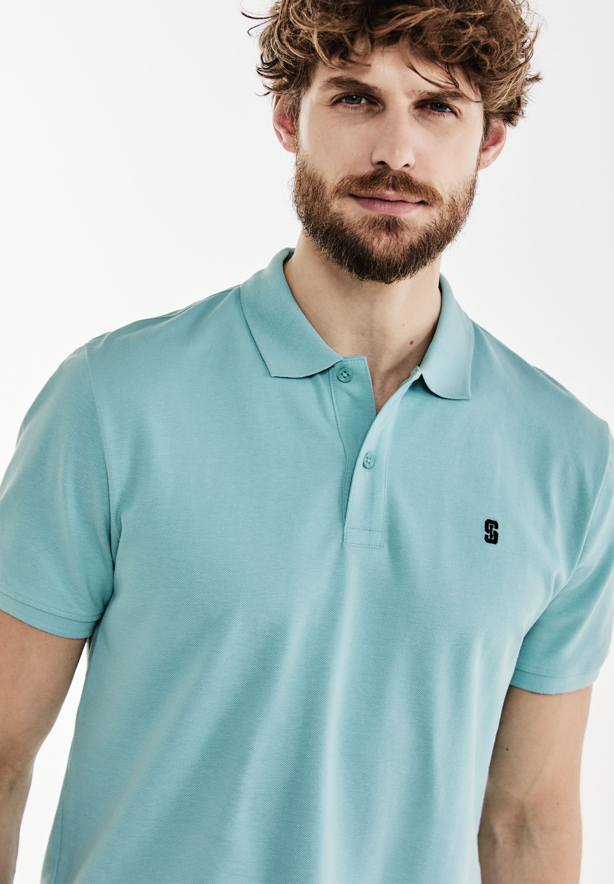 STREET ONE MEN Poloshirt, in Unifarbe