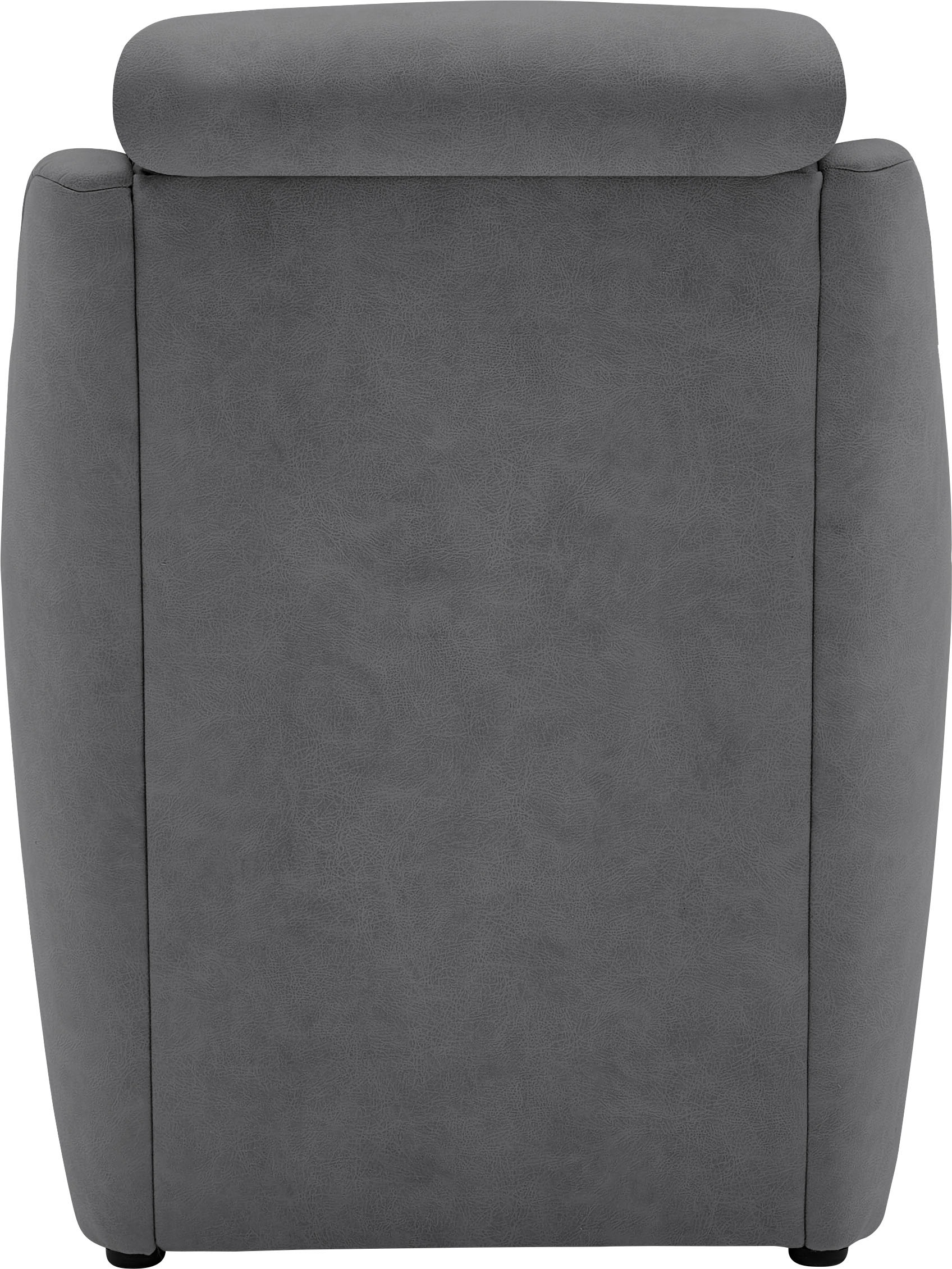 VILLA BECK Polstergarnitur »Lugano«, (Set, 3 tlg.), Kopfteilverstellung, in Sitzhöhe 49 cm, 3-Sitzer und 2x Sessel