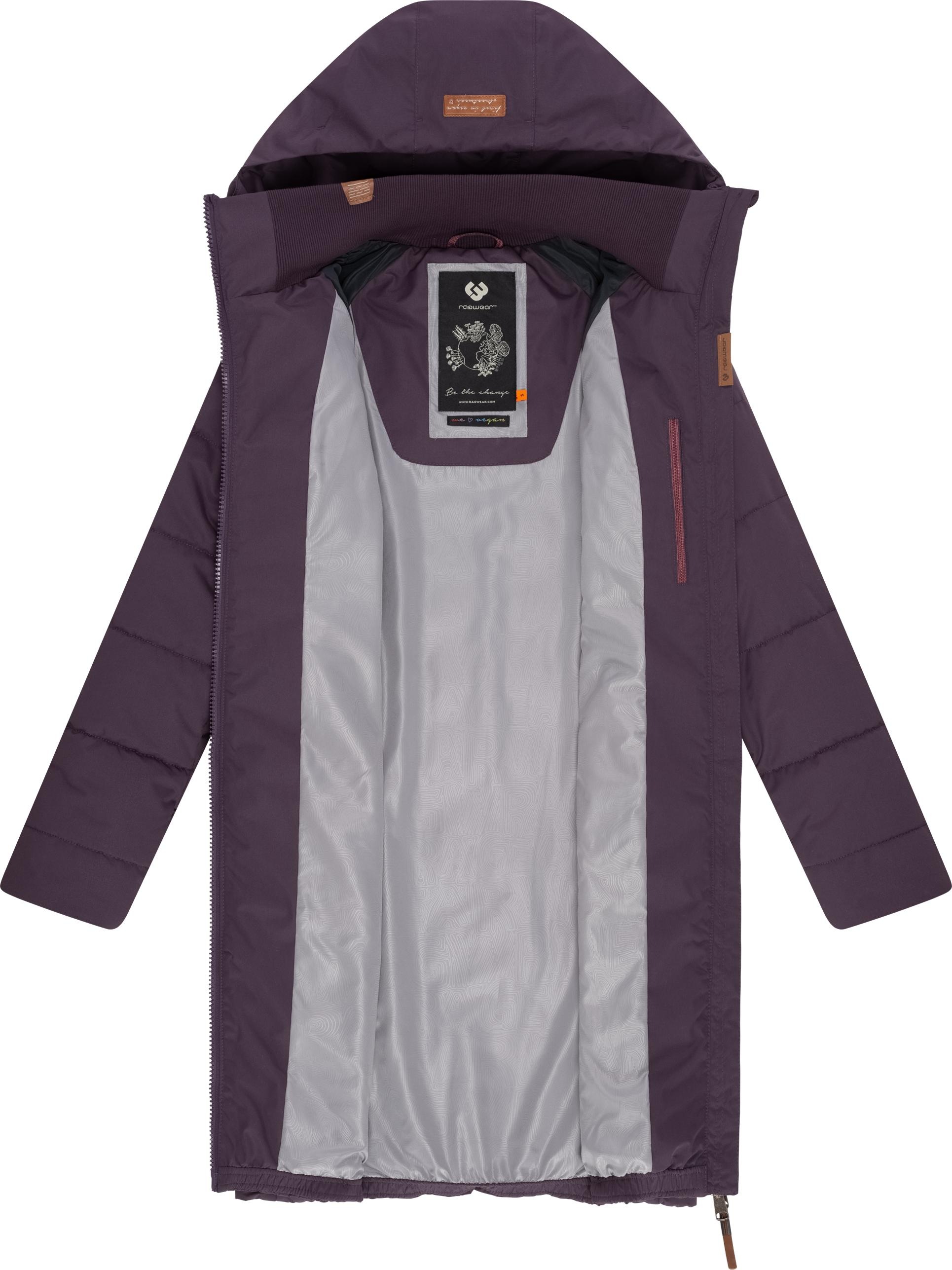 Ragwear Steppmantel »Dizzie Coat«, Wasserdichter Winterparka mit gefütterter Kapuze