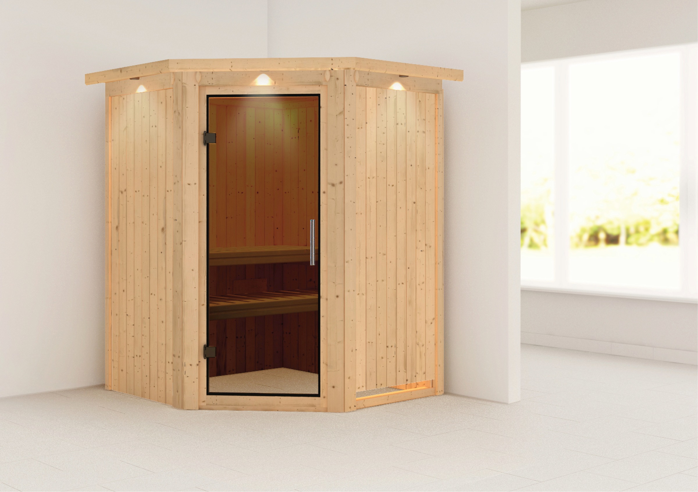 Karibu Sauna »Nanna«, ohne Ofen