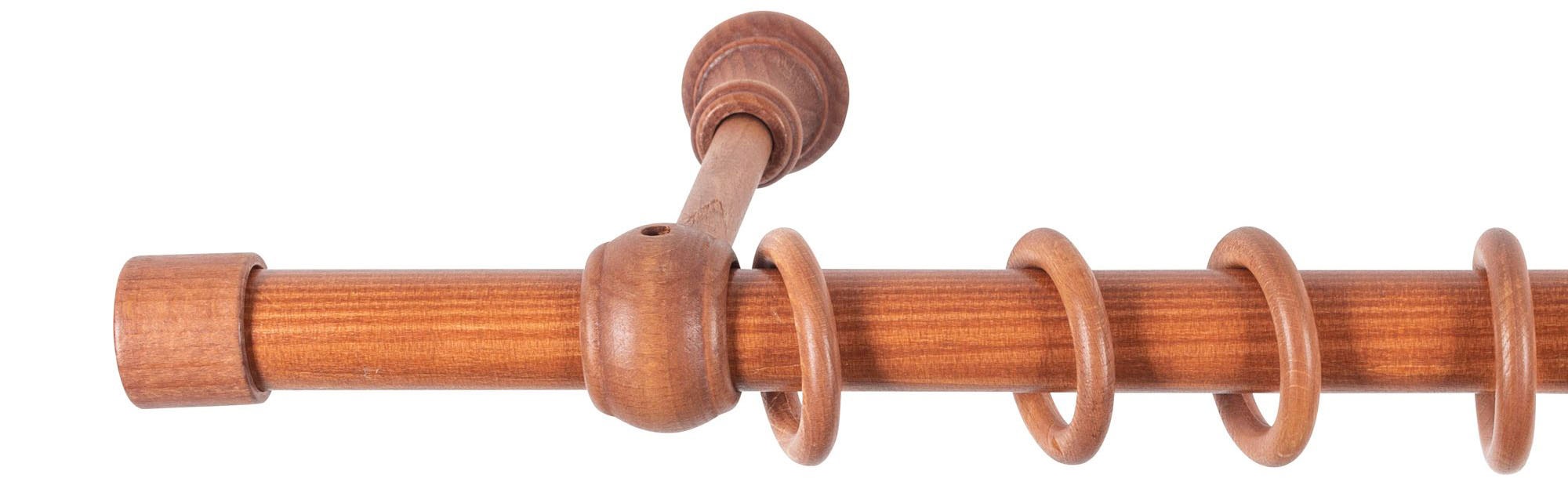 SN DECO GROUP Gardinenstange "Cafiro" 1 läufig-läufig Fixmaß 28 mm, Holz, v günstig online kaufen