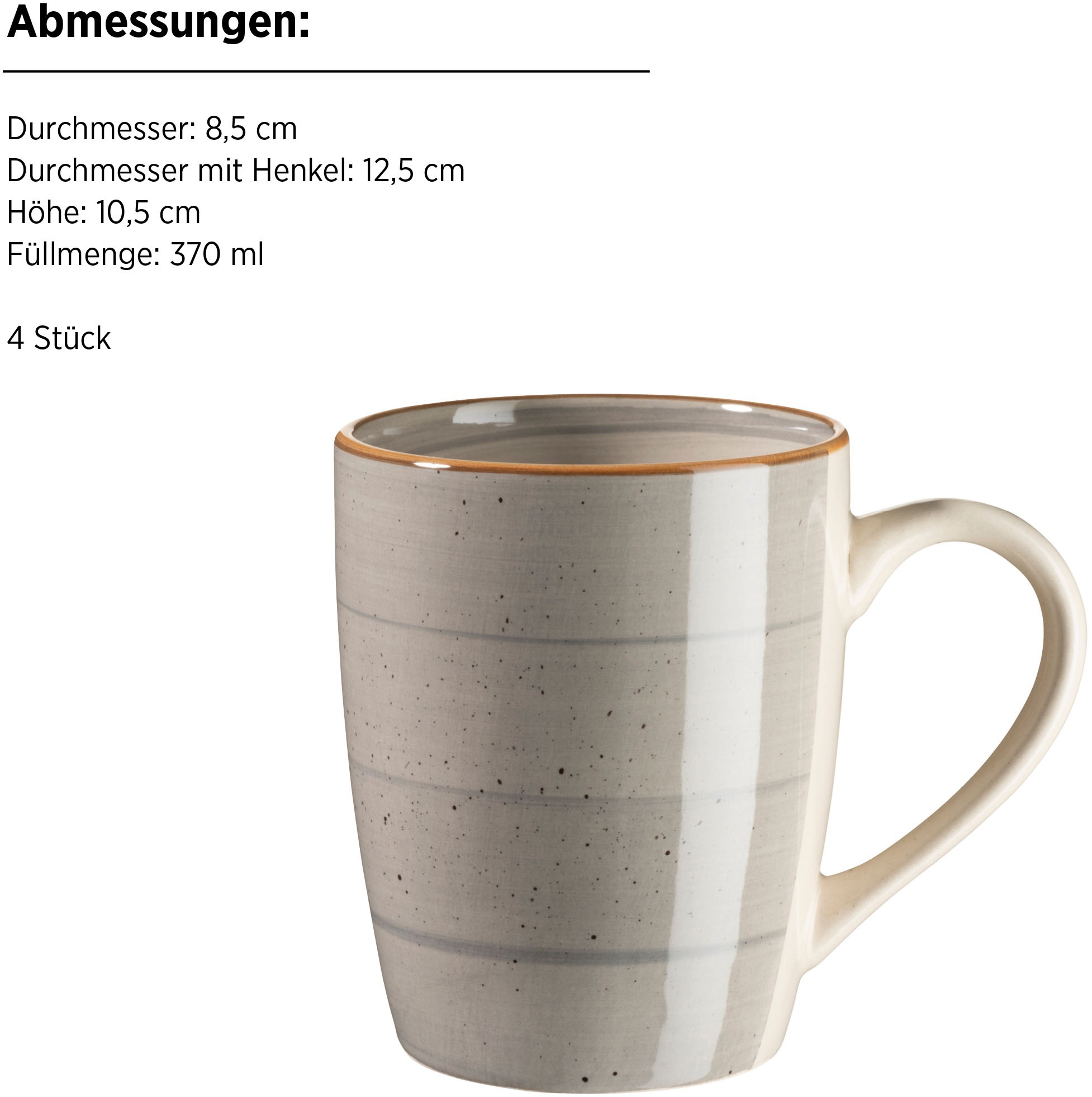 MÄSER Kombiservice »VALMERA, Geschirr Set, Steinzeug«