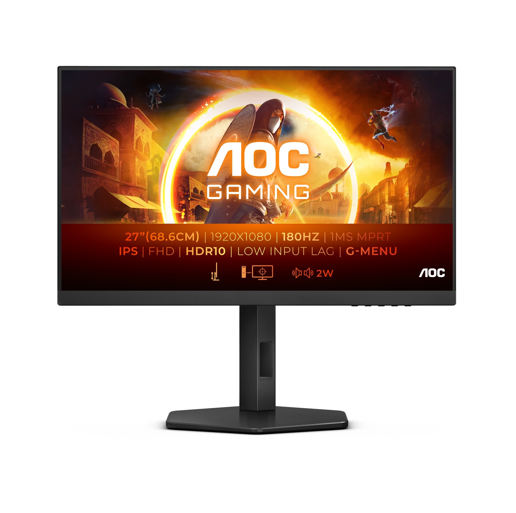 AOC Gaming-LED-Monitor »27G4X«, 68,6 cm/27 Zoll, 1920 x 1080 px, Full HD, 1 ms Reaktionszeit, 180 Hz