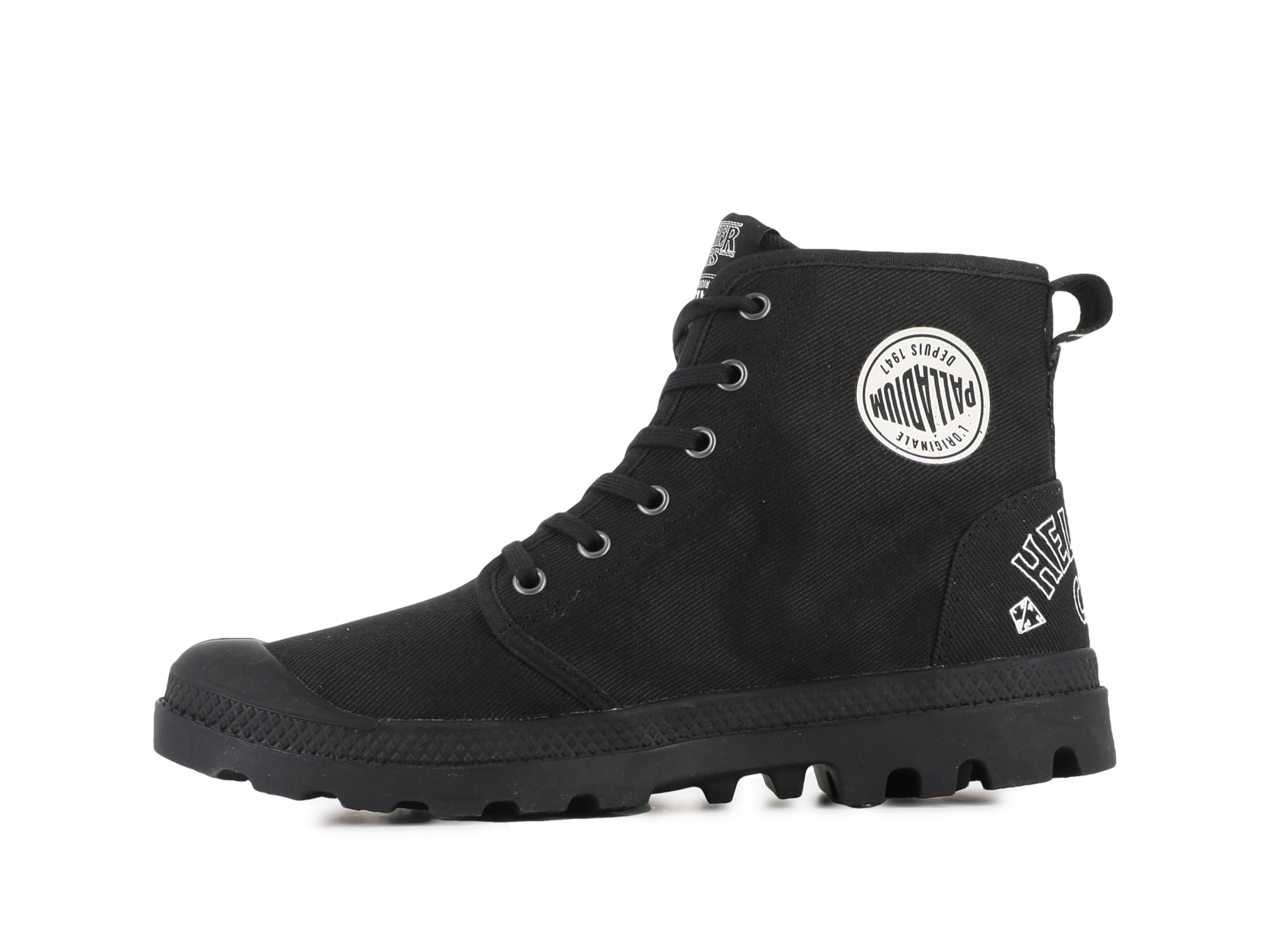 Thumbnail - Palladium Schnürboots "STRANGER THINGS X PAMPA HELLFIRE" Schnürstiefel aus Canvas mit Print