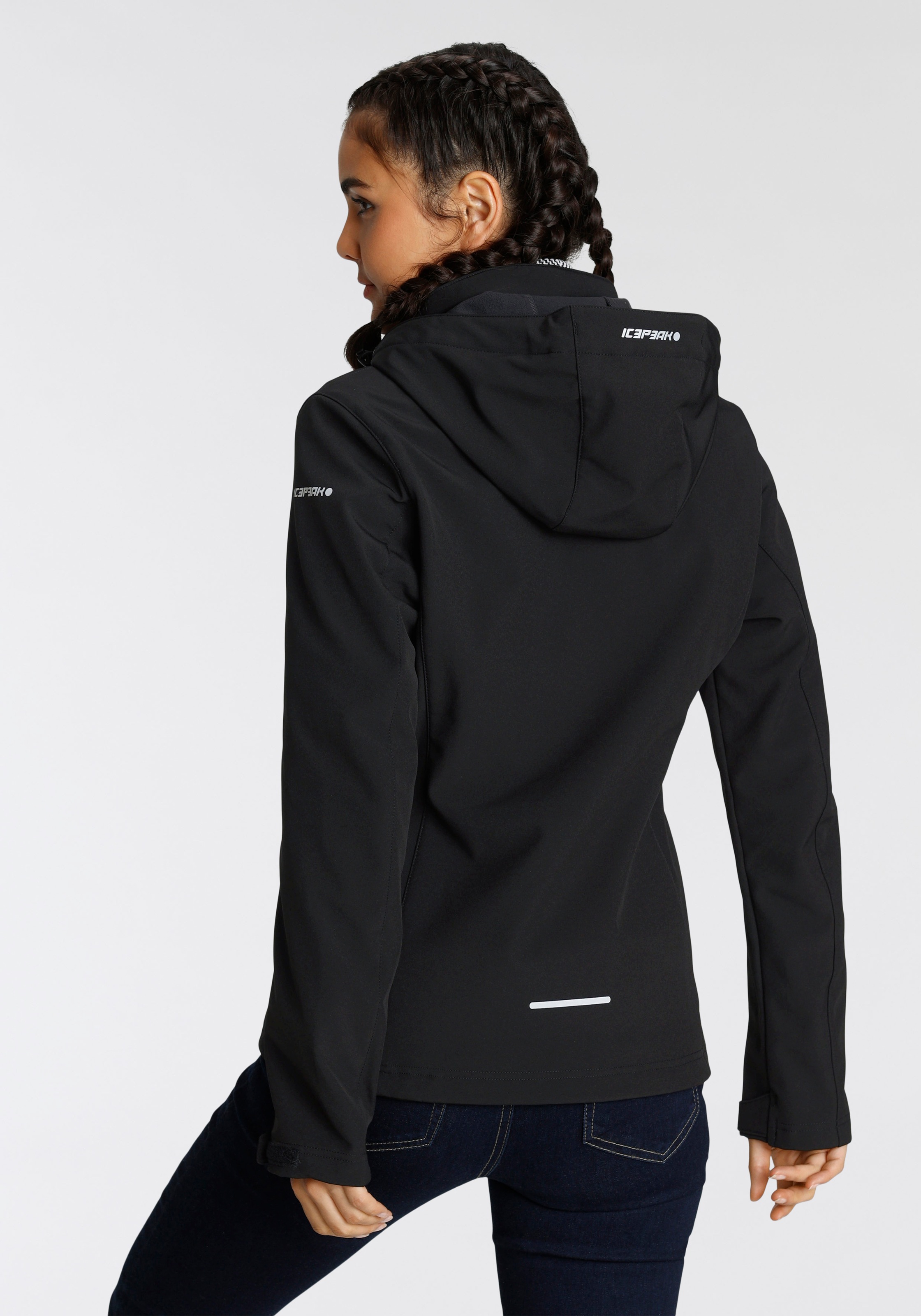 Icepeak Softshelljacke "BRENHAM" mit Kapuze winddicht, wasserabweisend, atm günstig online kaufen