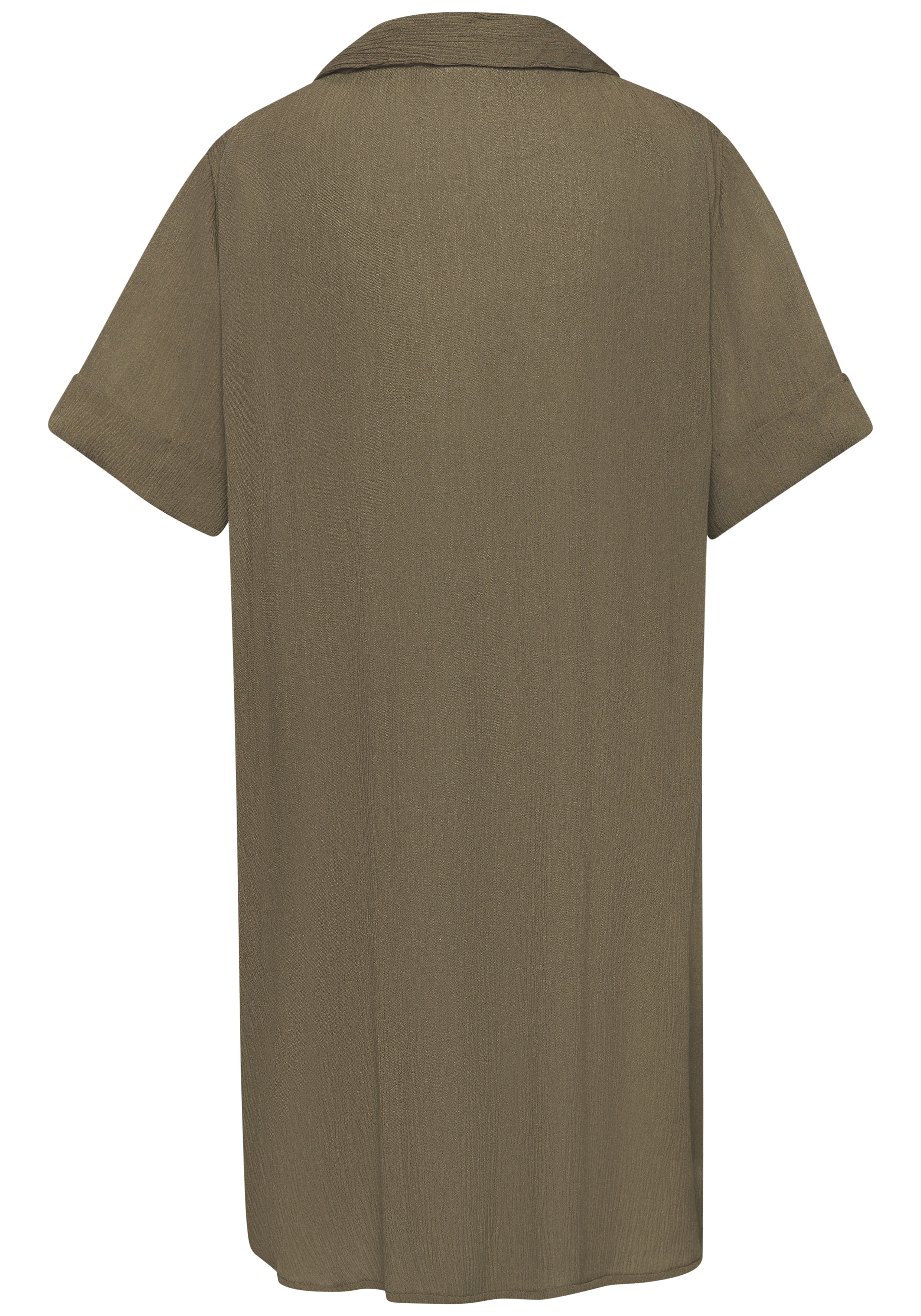 Thumbnail - LASCANA Longbluse, mit Knopfleiste, Kurzarmbluse, Blusenkleid, sommerlich