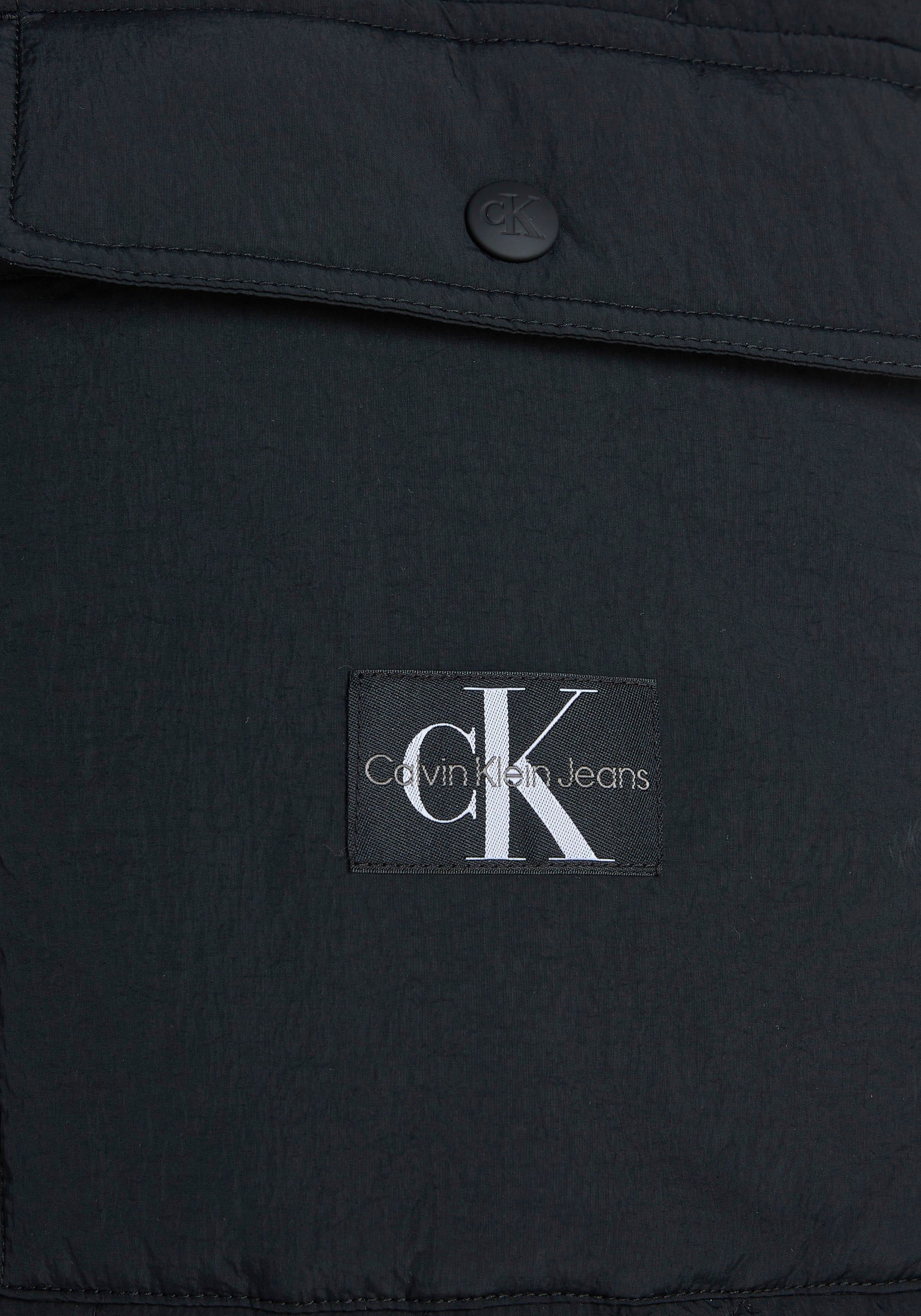 Calvin Klein Jeans Steppmantel »LONG QUILTED UTILITY COAT« für bestellen |  BAUR