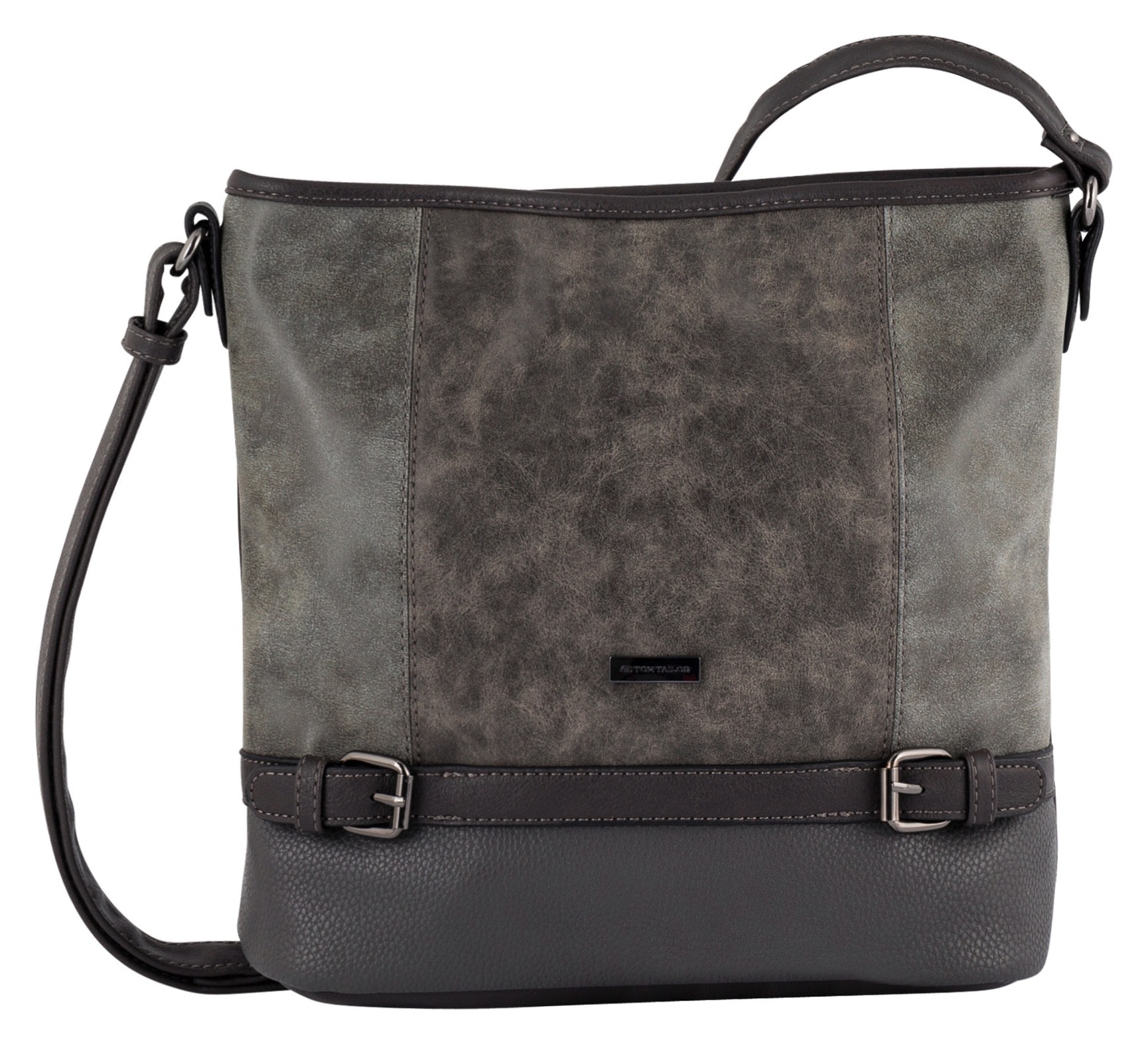 TOM TAILOR "Juna" aus soft genarbtem ledrigen Material mit glänzenden Metall-Accessoires