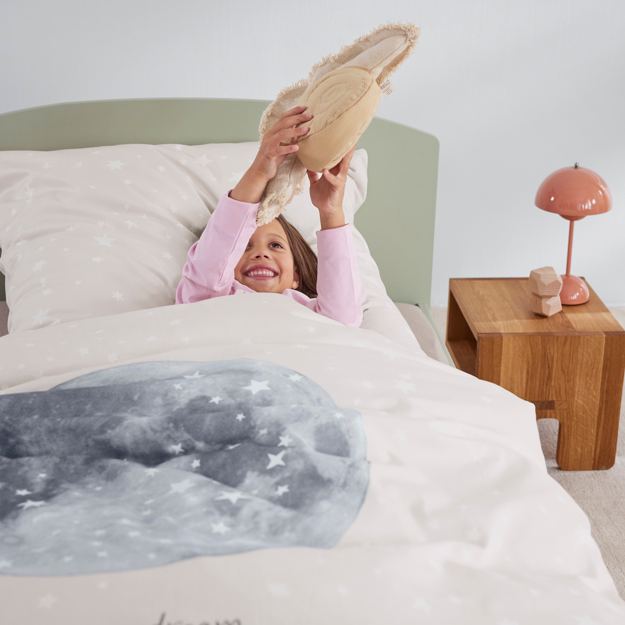 s.Oliver Kinderbettwäsche »Satinbettwäsche s.Oliver Junior Mond«, mit Sternenhimmel und Mond