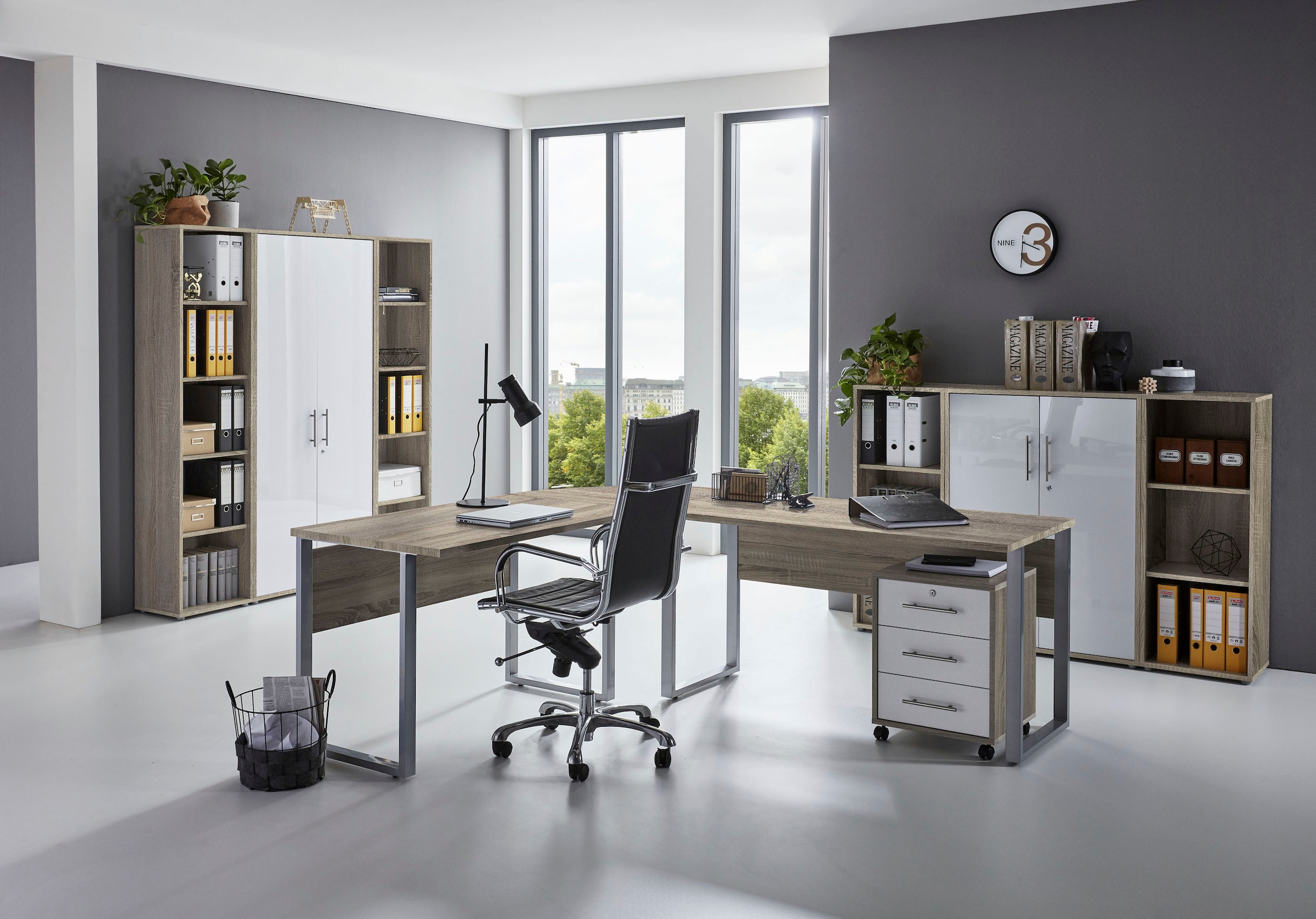 BMG Möbel Büromöbel-Set »Tabor Office«, (Set, 10 tlg.)