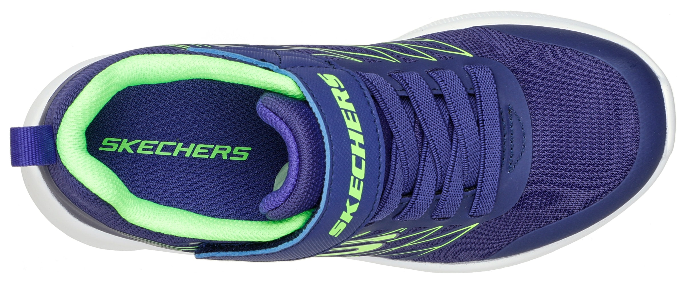 Skechers Kids Sneaker »MICROSPEC«, mit Kontrastbesatz, Freizeitschuh, Halbschuh, Schnürschuh