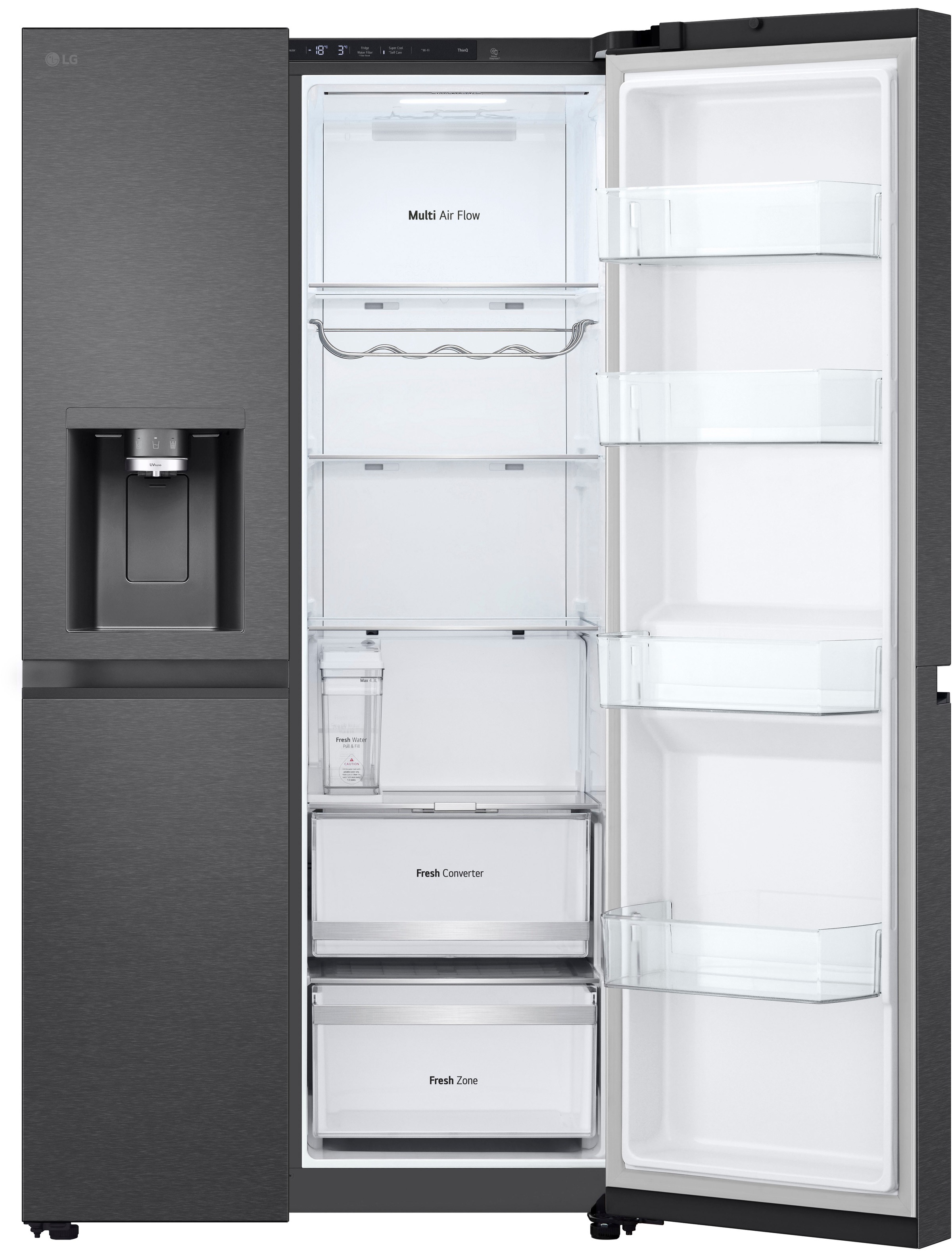 LG Side-by-Side L-Serie "GSLE81EPBD" 179 cm hoch 91,3 cm breit günstig online kaufen