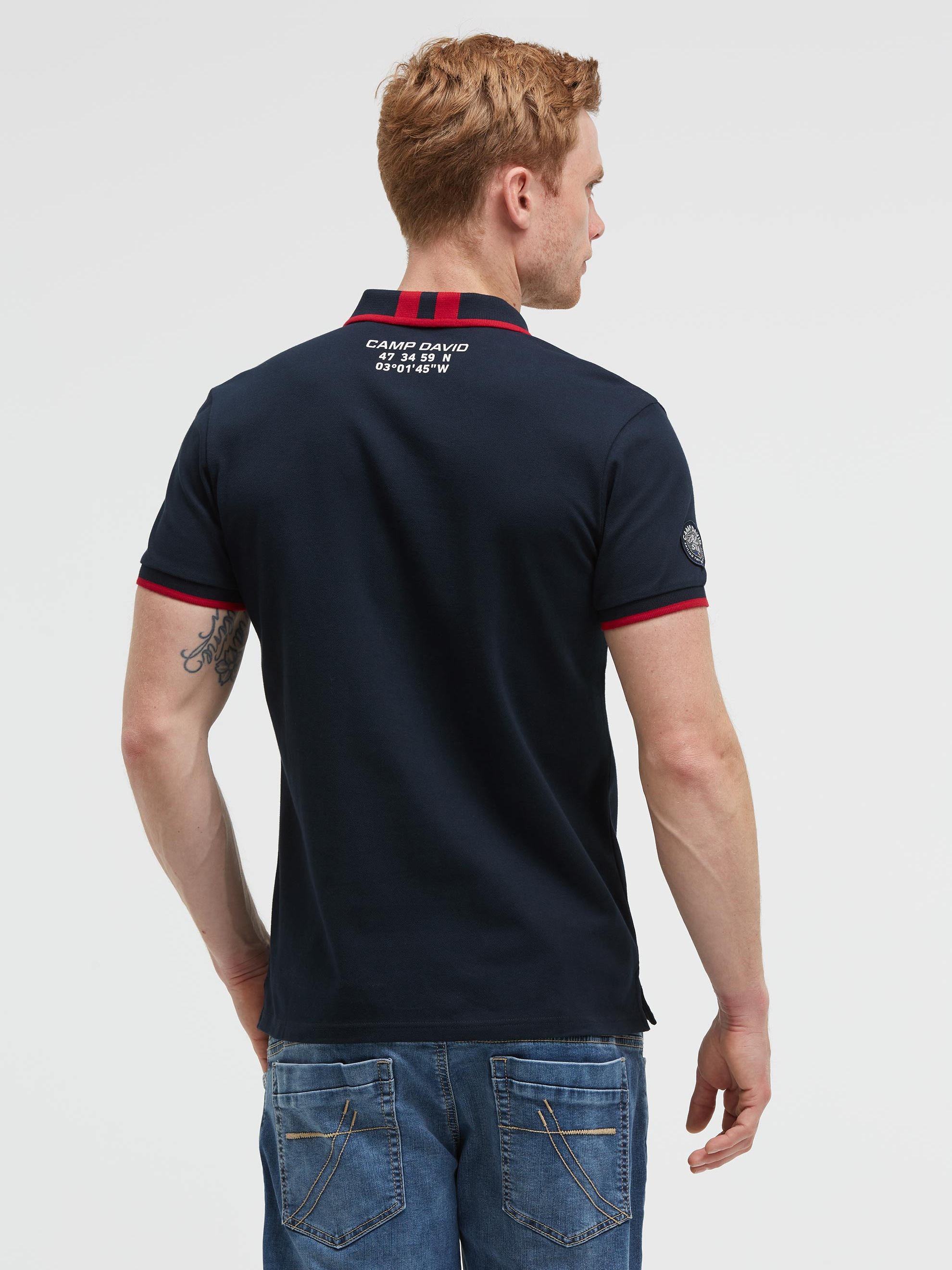 CAMP DAVID Poloshirt mit Baumwolle