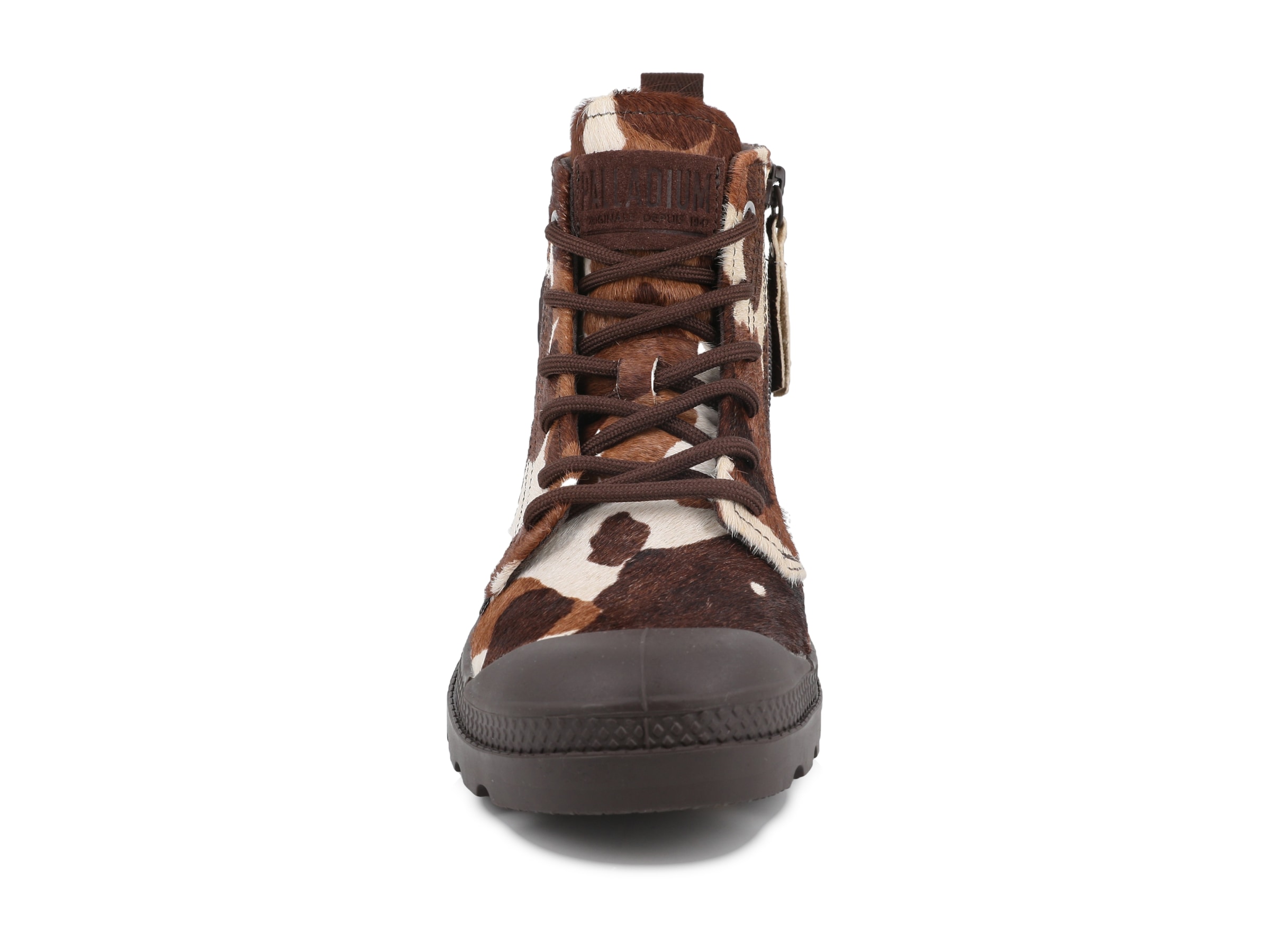 Palladium Schnürboots »PAMPA HI ZIP PONY«  Obermaterial in Ponyfell-Optik