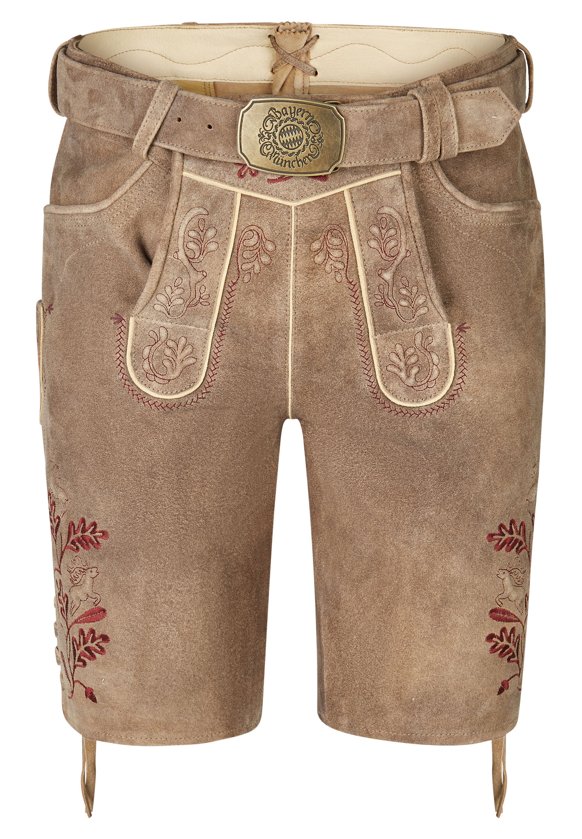 Spieth & Wensky Lederhose "Hochburg" hochwertige Verarbeitung, dekorative Nähte