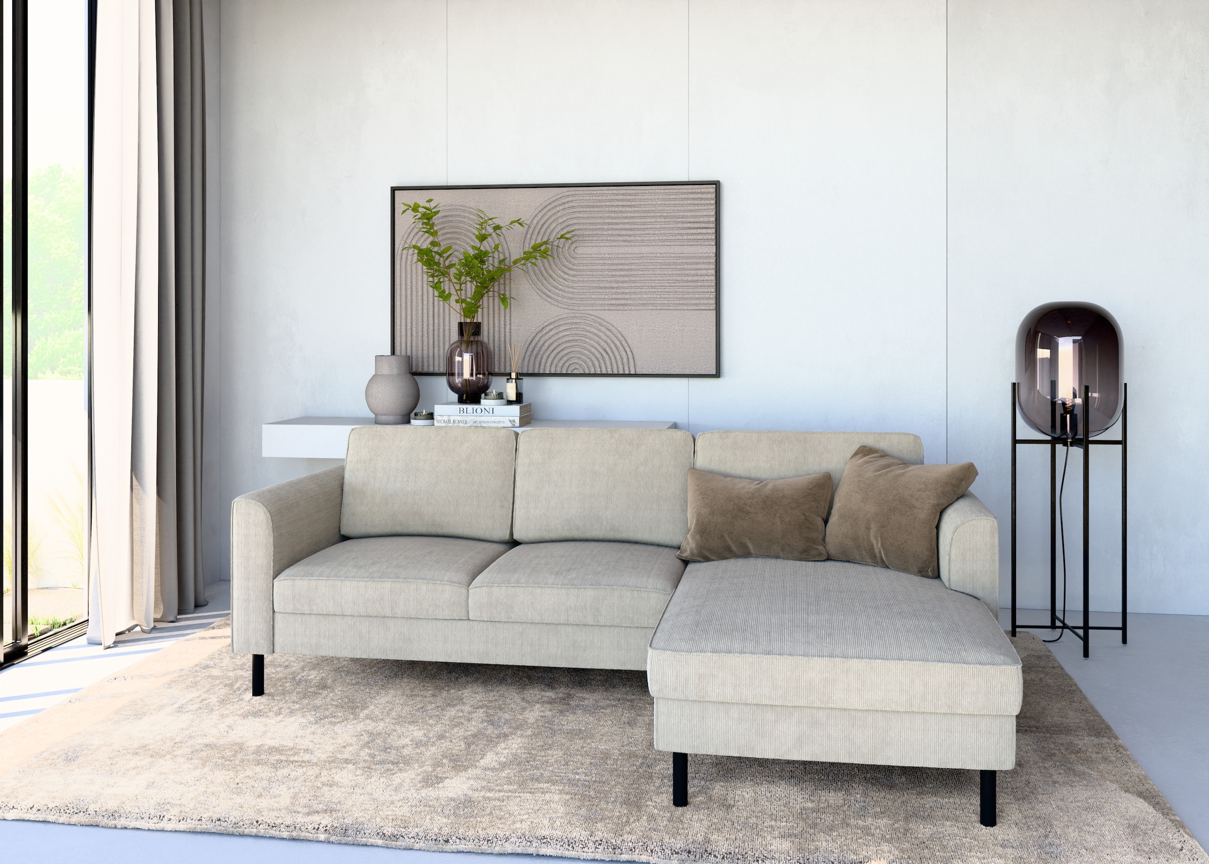 Home affaire Ecksofa "Booster Couch wahlweise mit Schlaffunktion und Bettka günstig online kaufen