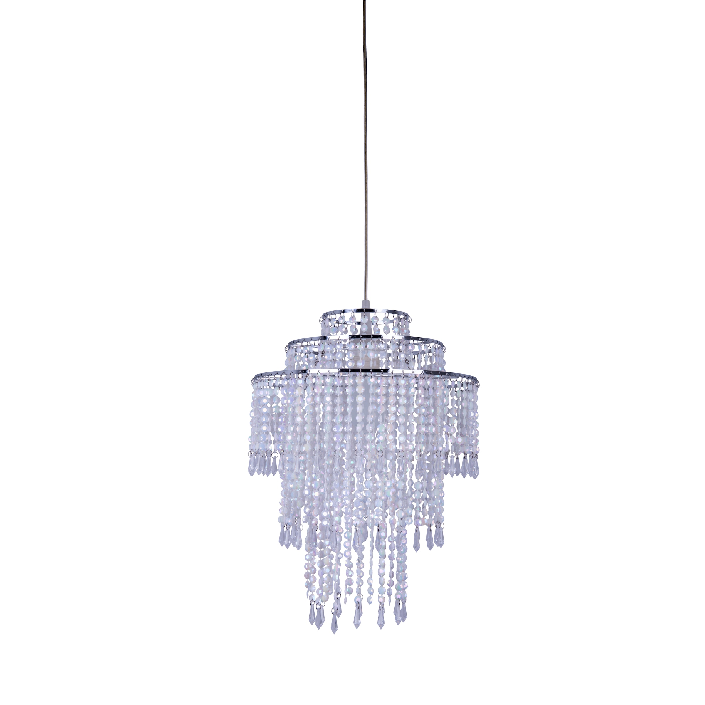 näve Pendelleuchte »Lina« E27 1 Stk. excl. 1x E27, Gestell chrom, Behang klar/transparent, excl. Pendel