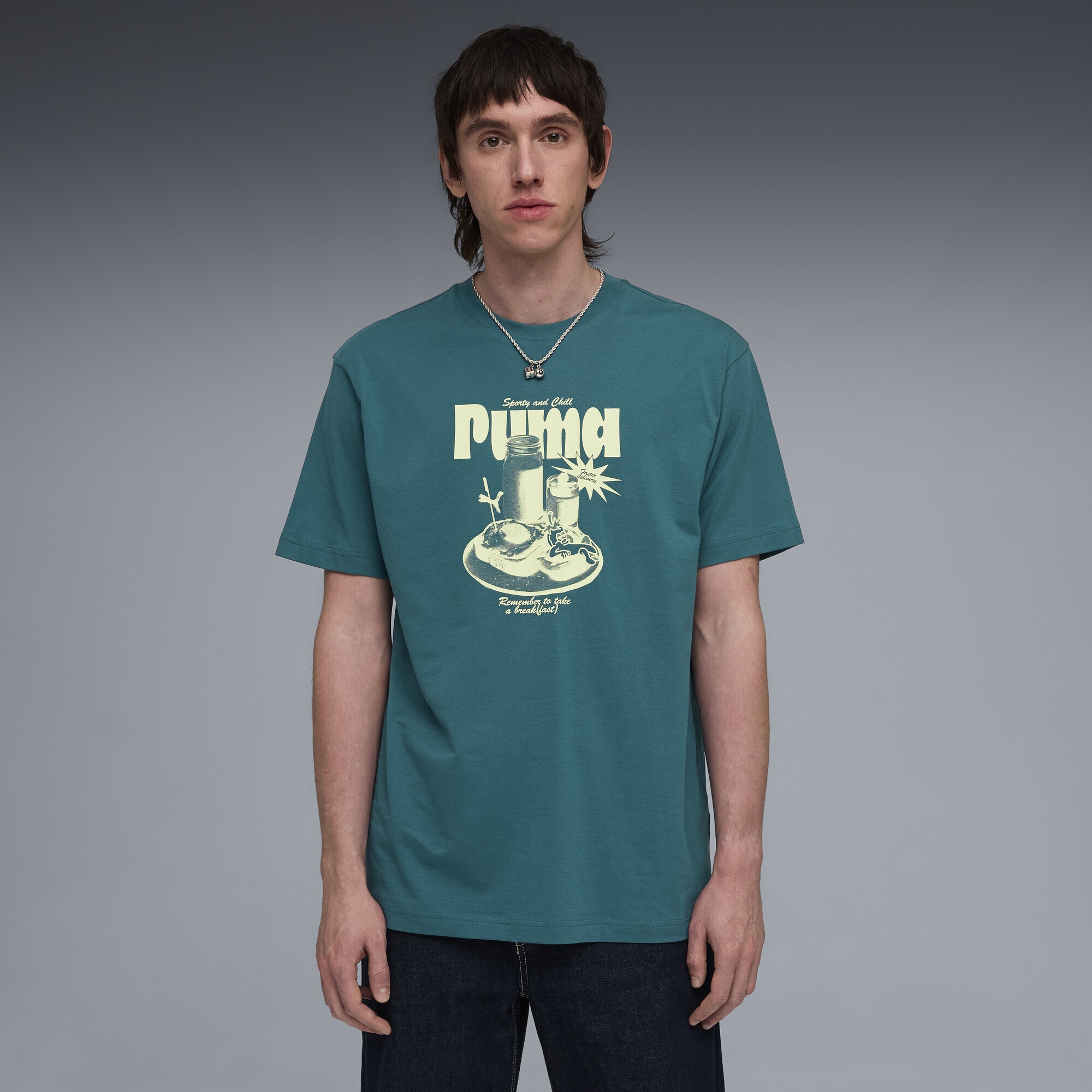 PUMA T-Shirt »Graphic Relaxed Breakfast T-Shirt Herren«