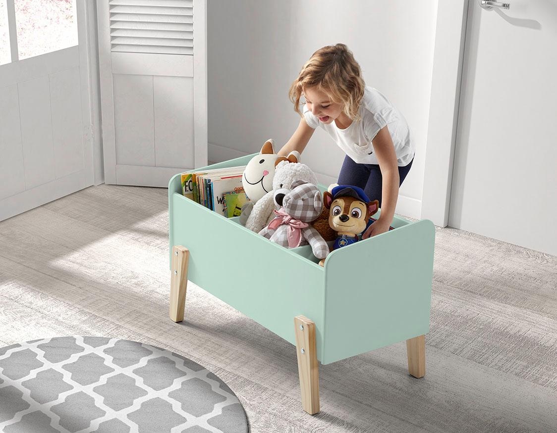 Vipack Spielzeugtruhe "Kiddy", (Made in Europe), MDF-Oberfläche