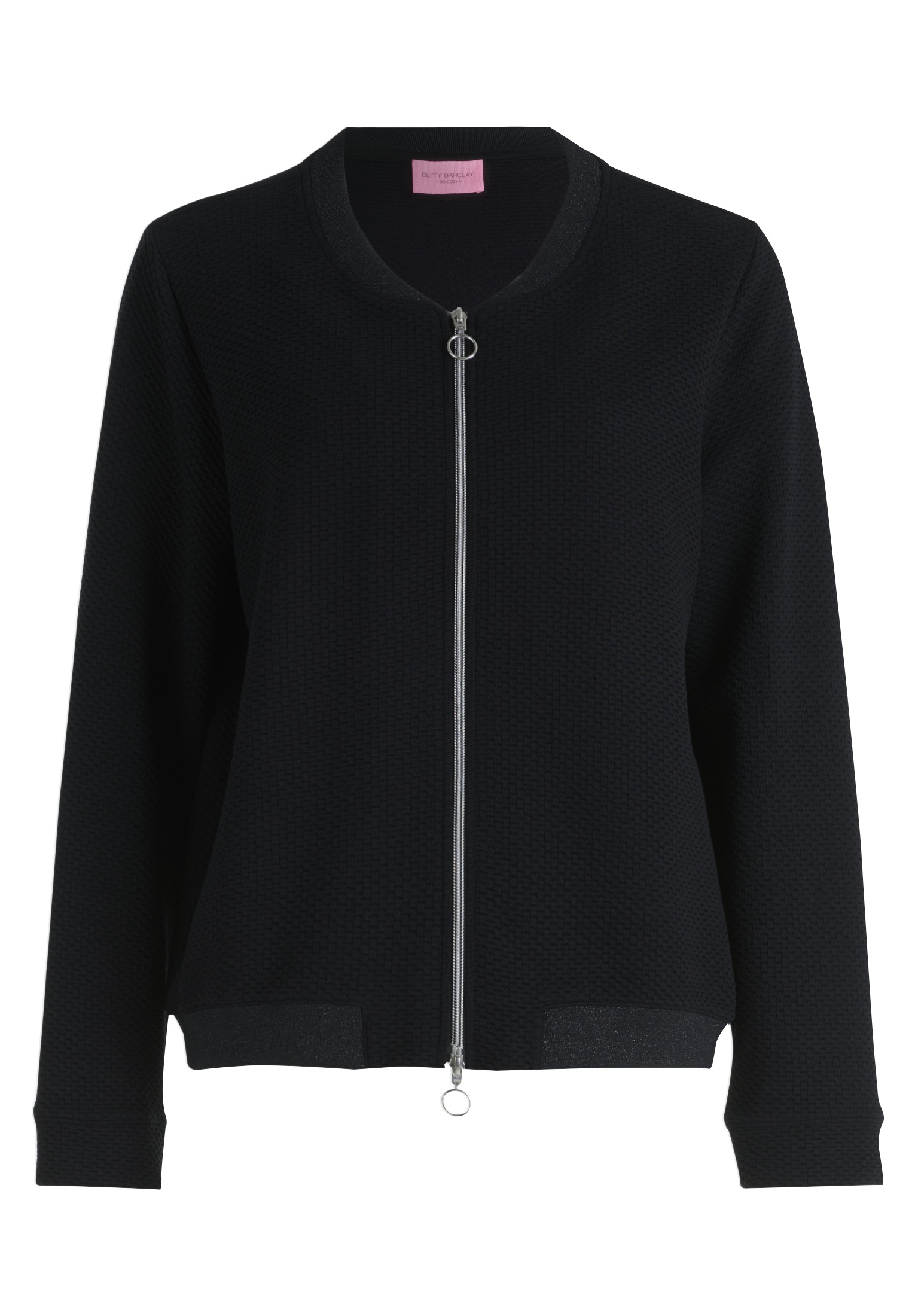 Betty Barclay Sweatjacke "Betty Barclay Sweatjacke mit Rippbündchen", Mater günstig online kaufen