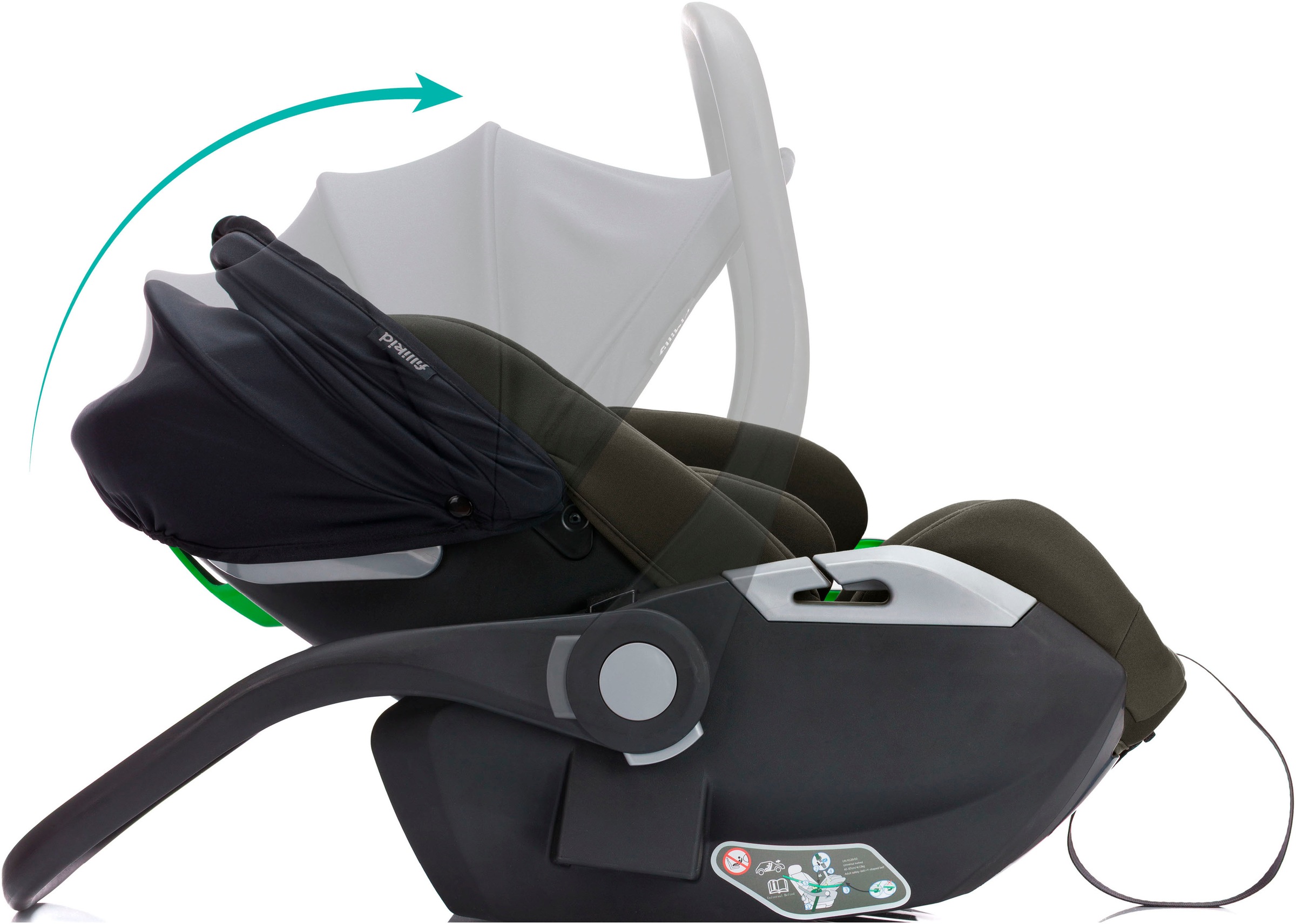 Fillikid Autokindersitz »NOA, inkl. Basisstation«, Gr. 0, 360 °