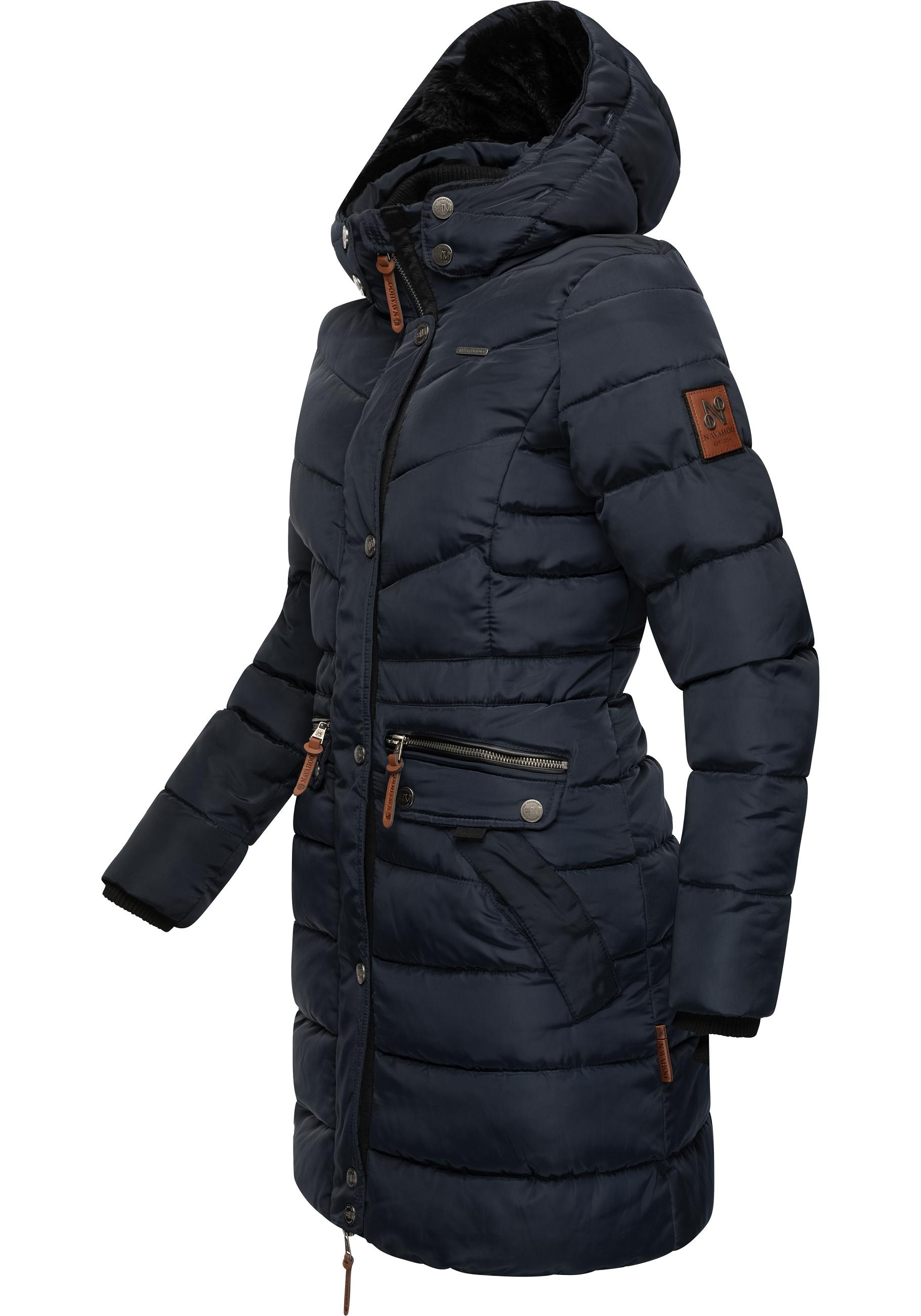 Navahoo Steppmantel »Paula«, stylischer Winter Parka m. edlem Fellimitat