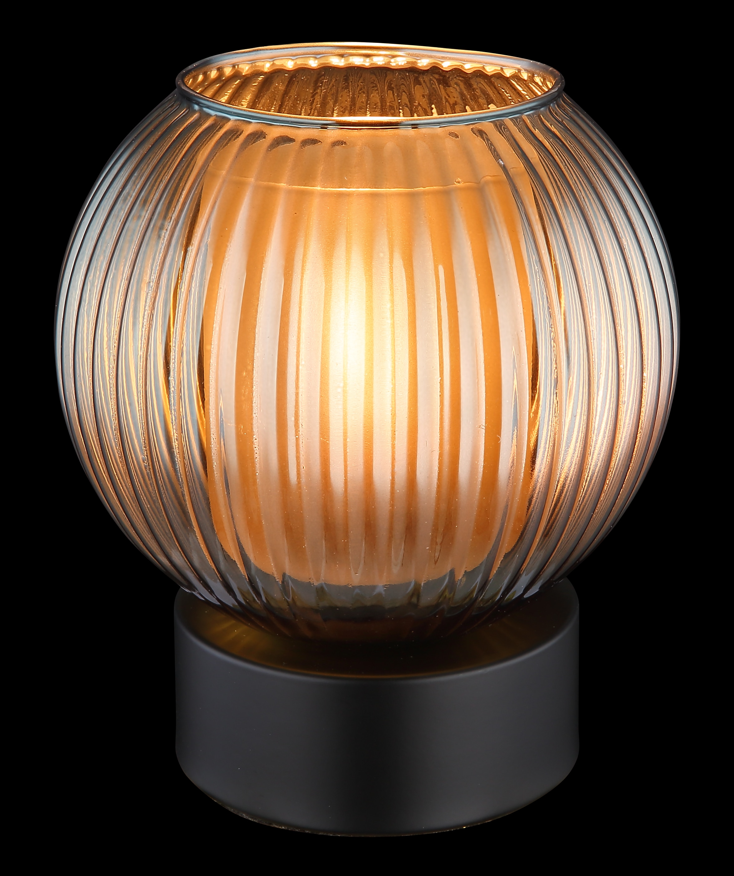 GLOBO LIGHTING Tischleuchte »ZUMBA« E27 1 Stk. Tischlampe Glaskugel petrol Schlafzimmer Flur Wohnzimmer