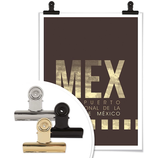Wall-Art Poster »Wandbild MEX Flughafen Mexico City«, Flughafen, (1 St.),  Poster, Wandbild, Bild, Wandposter bestellen | BAUR