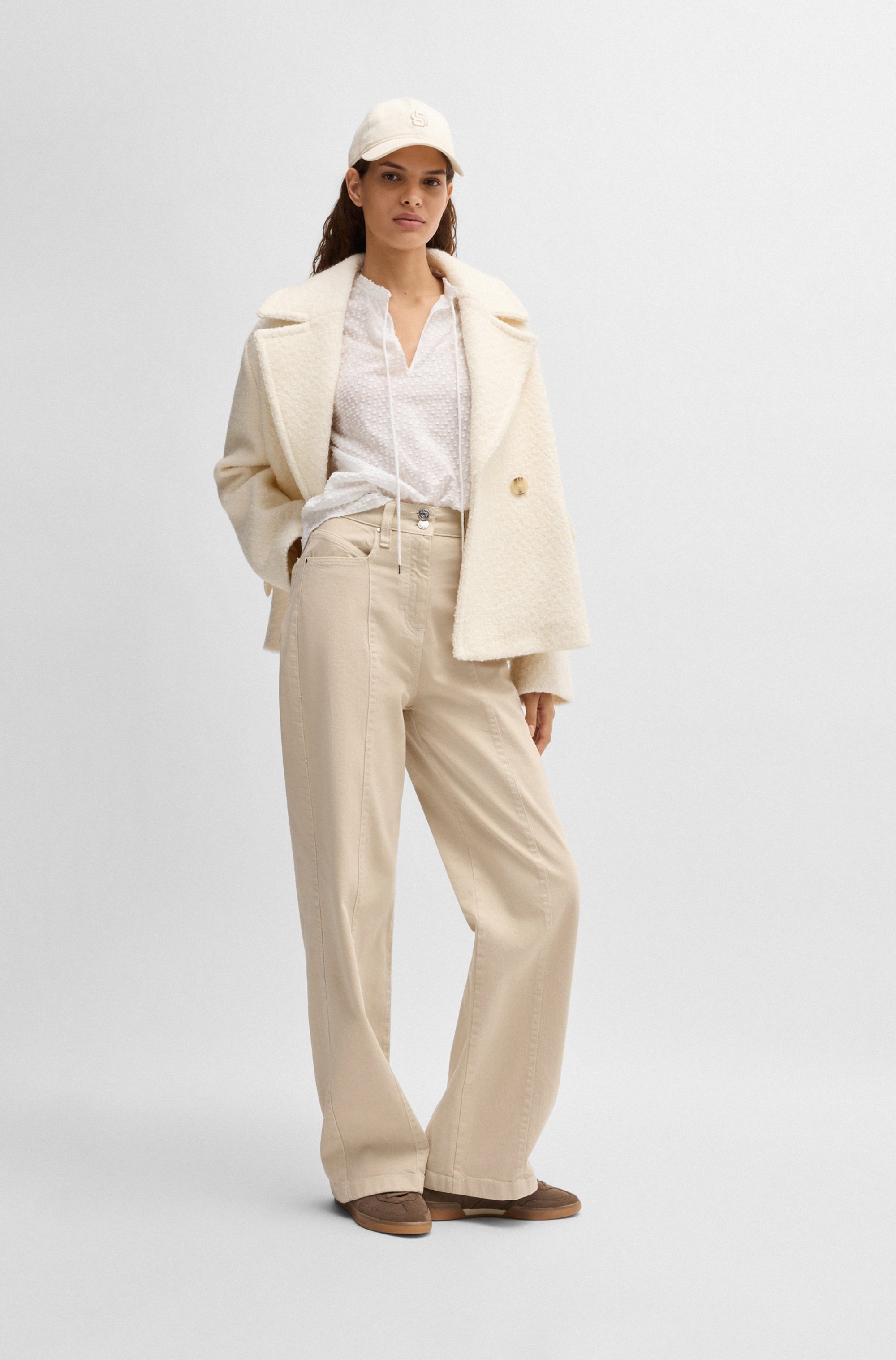 BOSS ORANGE Webhose »Tolala-D Premium Damenmode«, Twill Qualität, Ziernähte