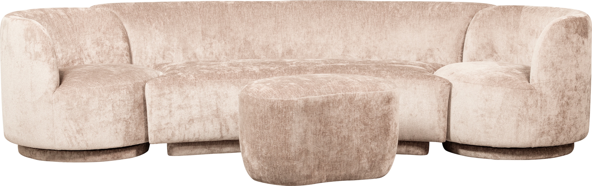 WOOOD Drehsessel »Popular«, frei im Raum stellbar, H 72 cm x B 81 cm