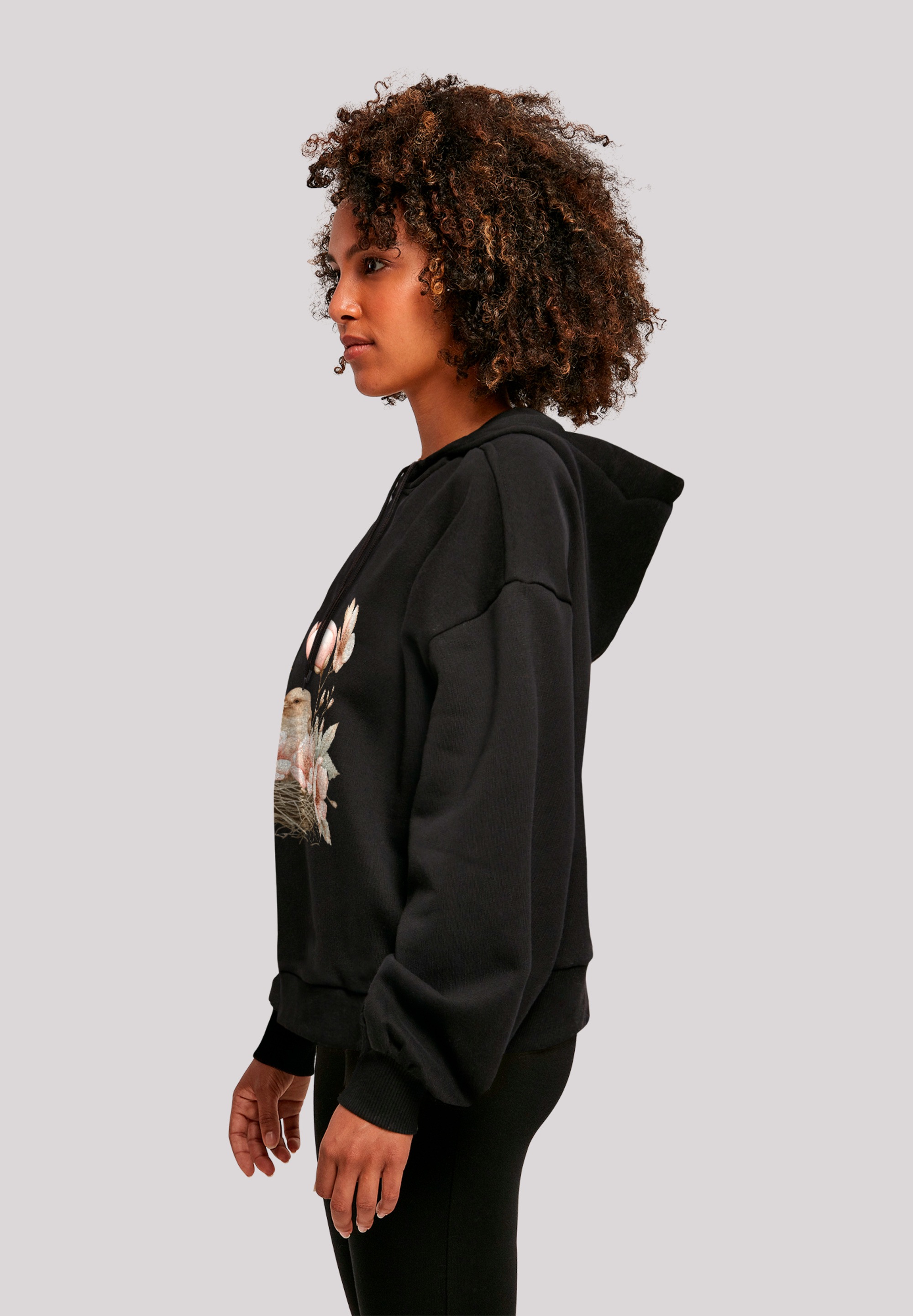 F4NT4STIC Sweatshirt »Vogelnest Blumen«, Premium Qualität